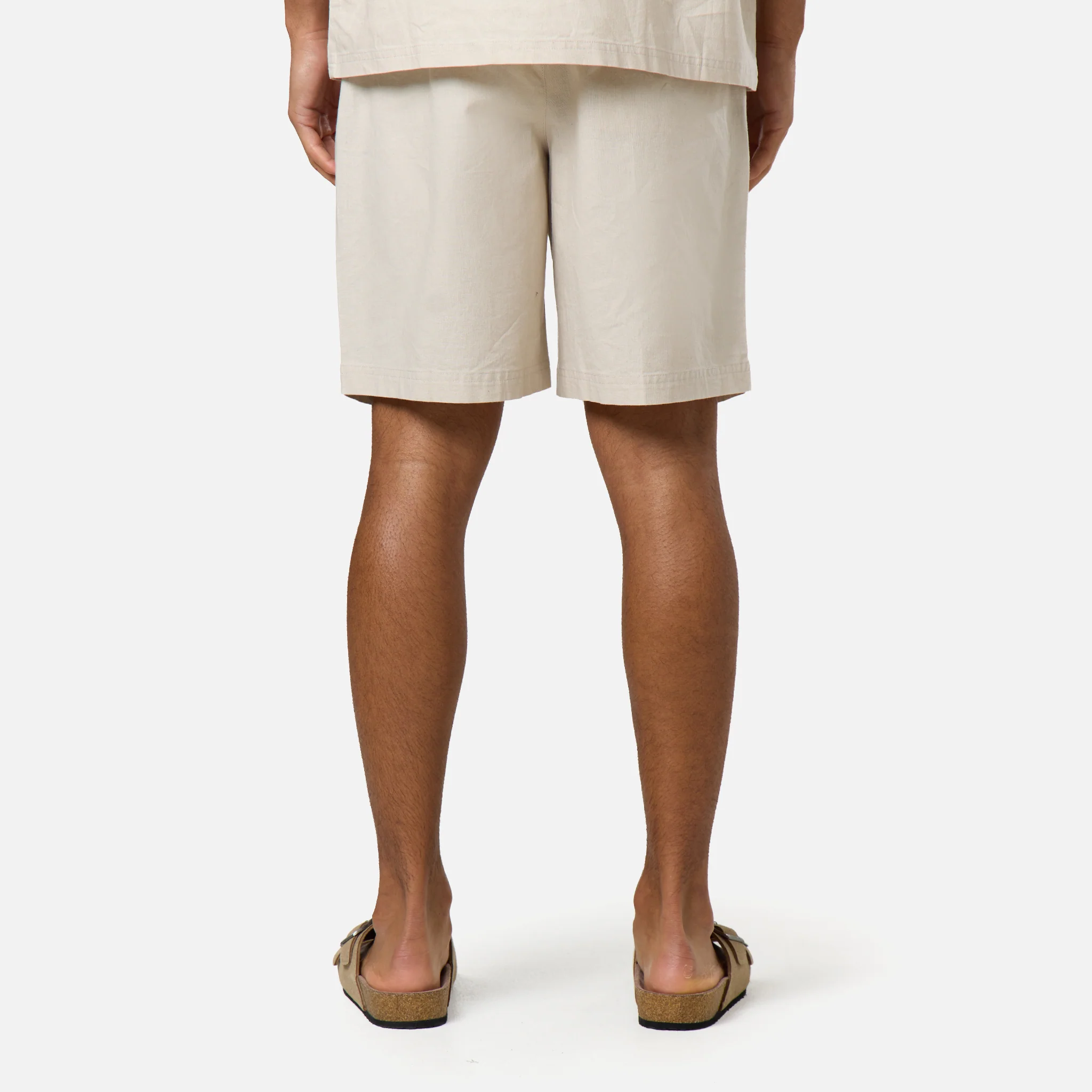 Linen Blend Twinset | Stone - Image 9