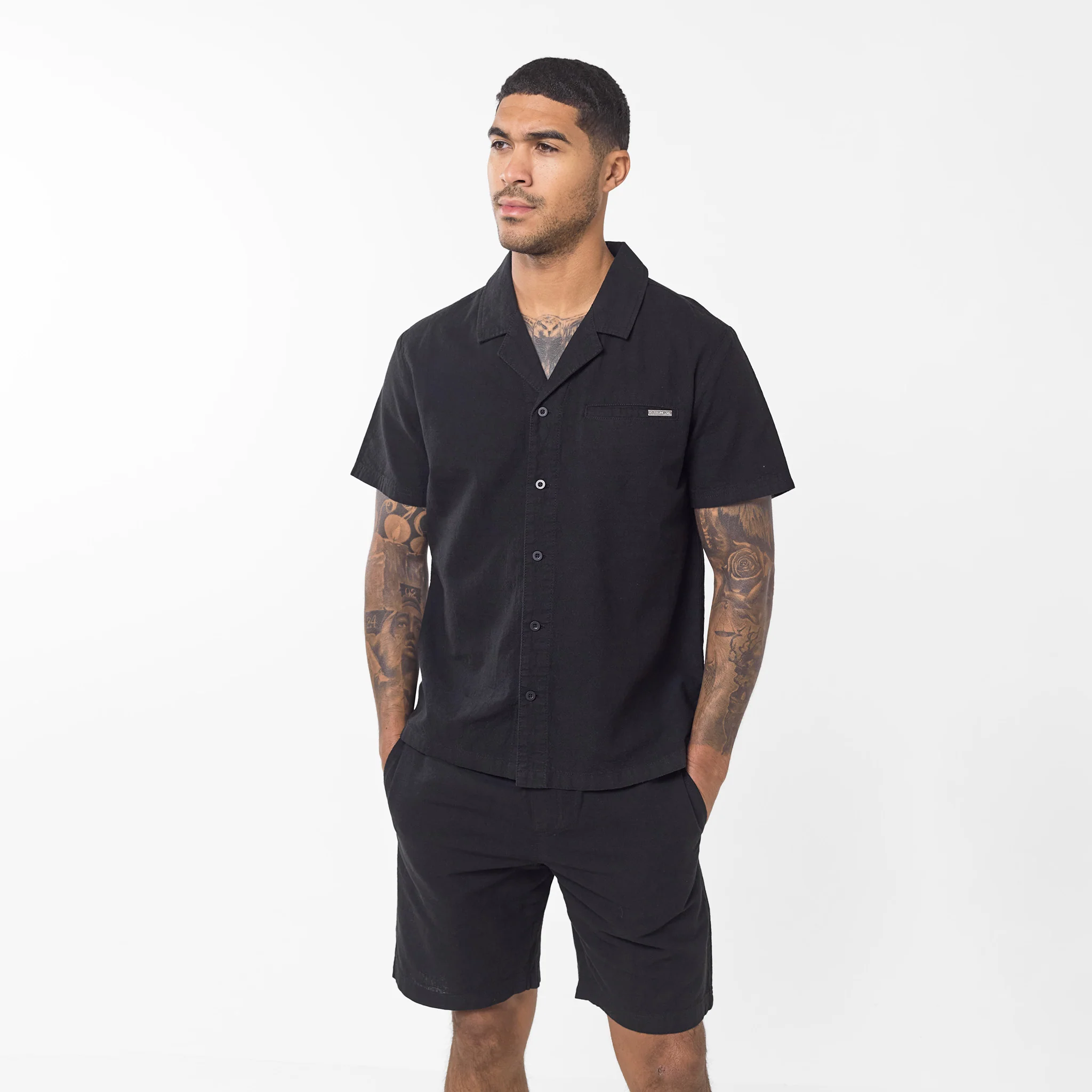 Linen Shirt | Black - Image 5