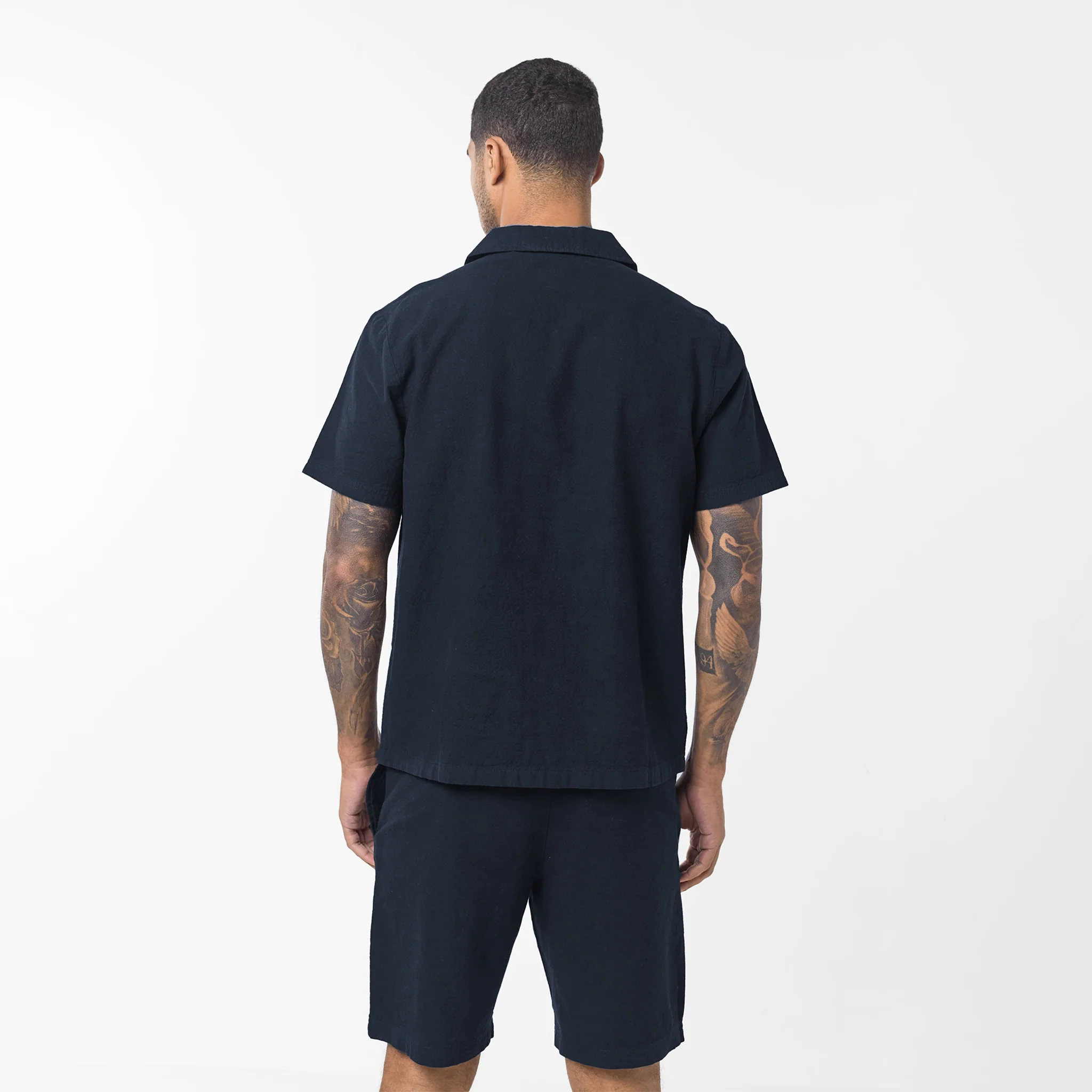 Linen Shirt | Navy - Image 5
