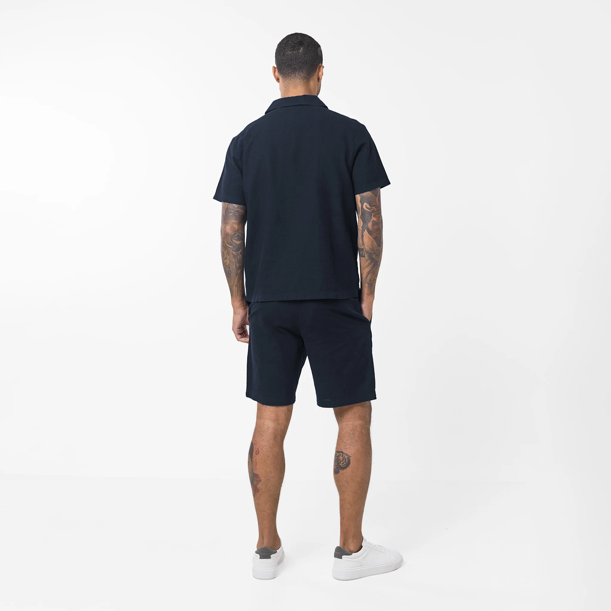 Linen Shirt | Navy - Image 7