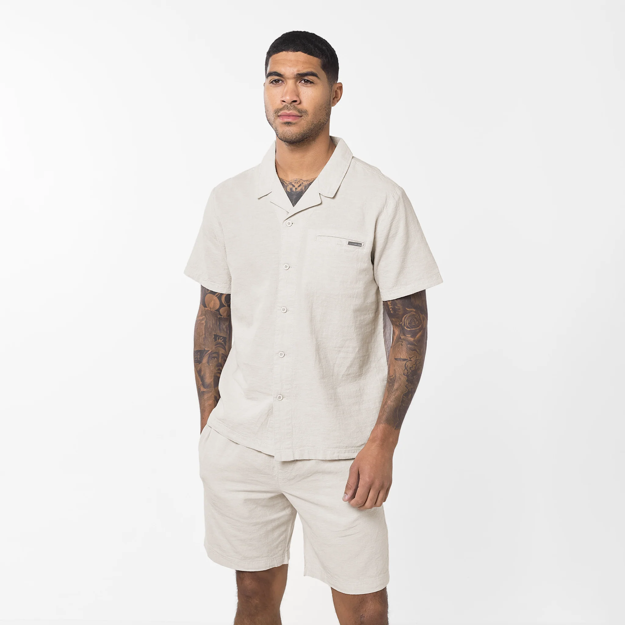 Linen Shirt | Stone - Image 4