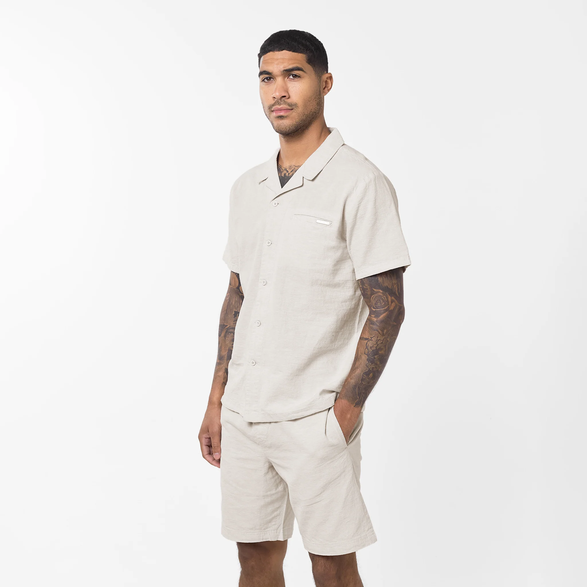 Linen Shirt | Stone - Image 6