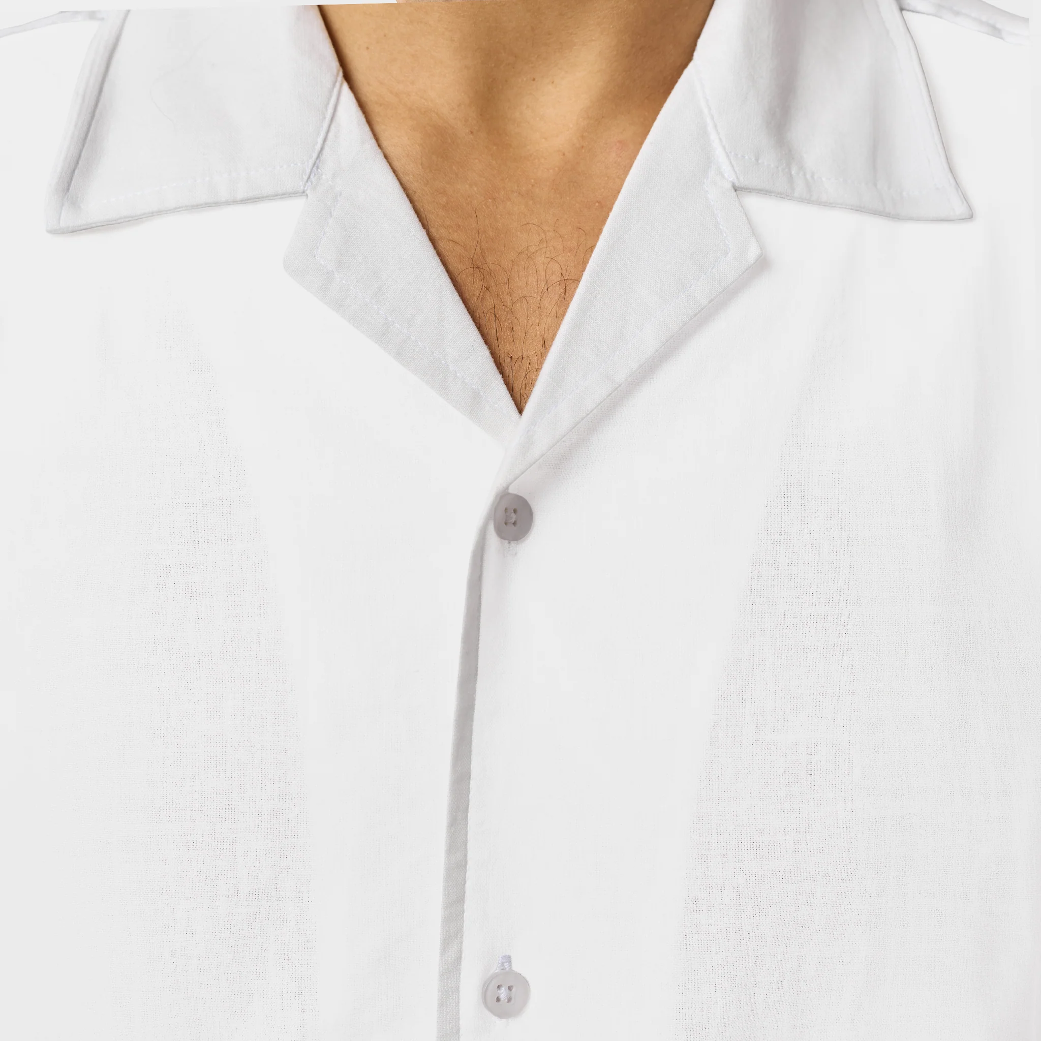 Linen Blend Shirt | White - Image 4
