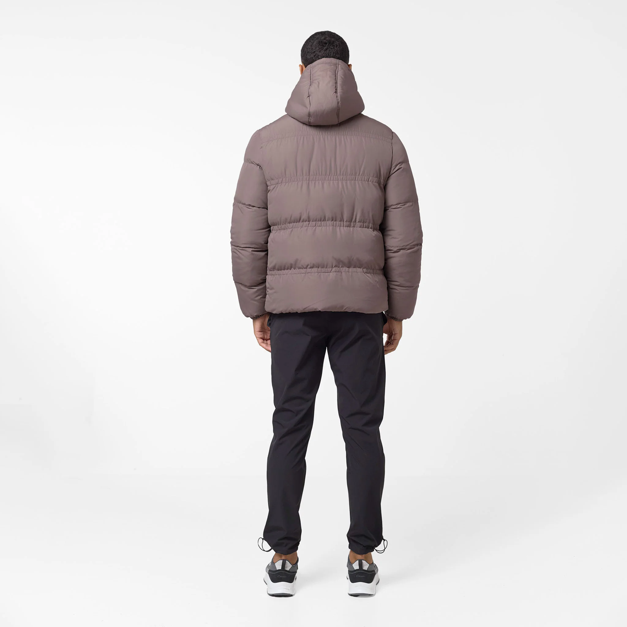 Logo Racer Puffer Jacket | Brown - Image 7