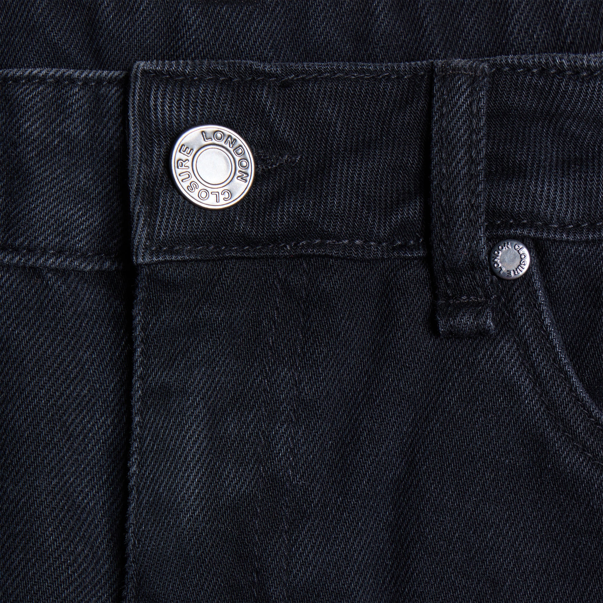 Loose Fit Denim Short | Black Wash - Image 6