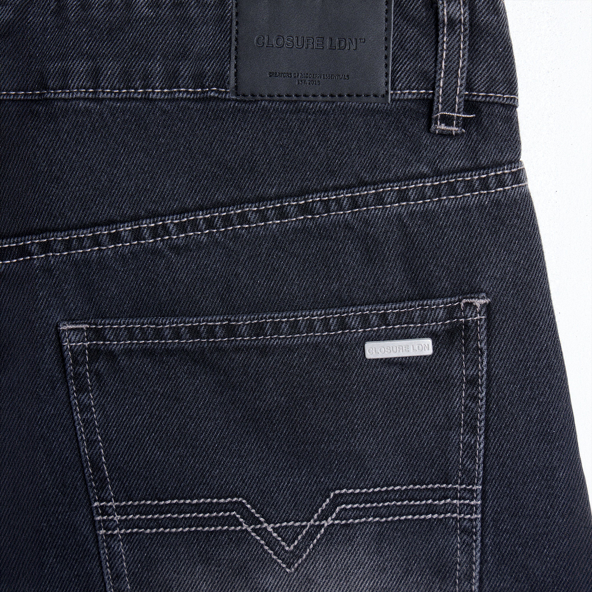 Loose Fit Denim Short | Grey Wash - Image 11