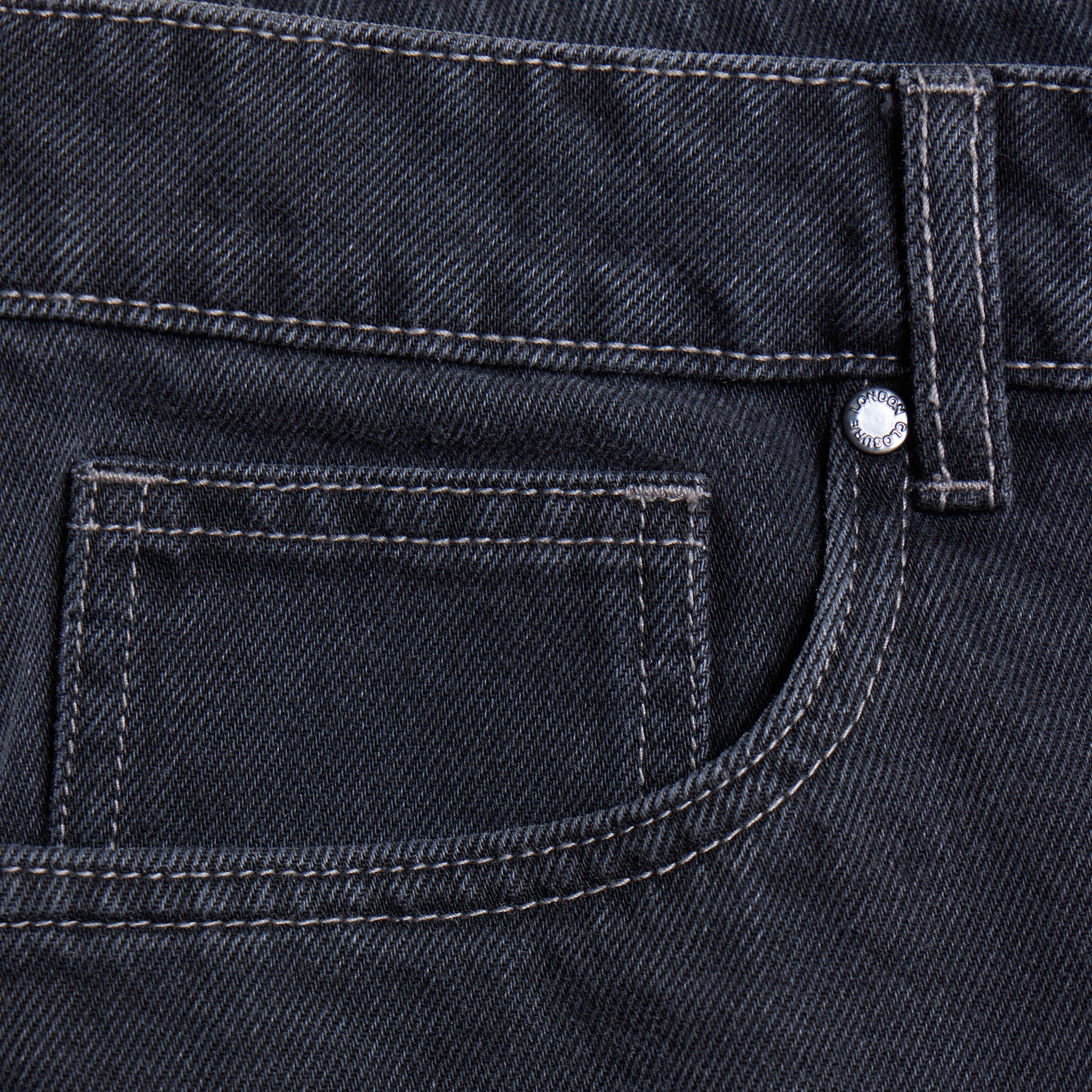 Loose Fit Denim Short | Grey Wash - Image 5
