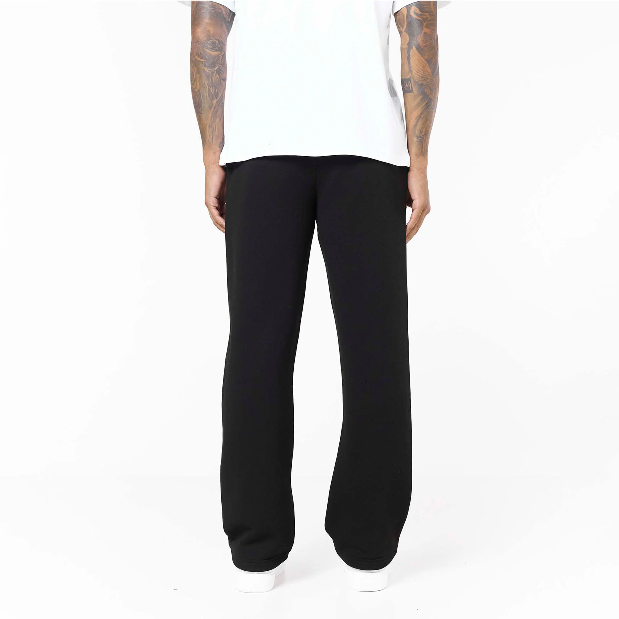 Loose Fit Open Hem Jogger | Black - Image 6