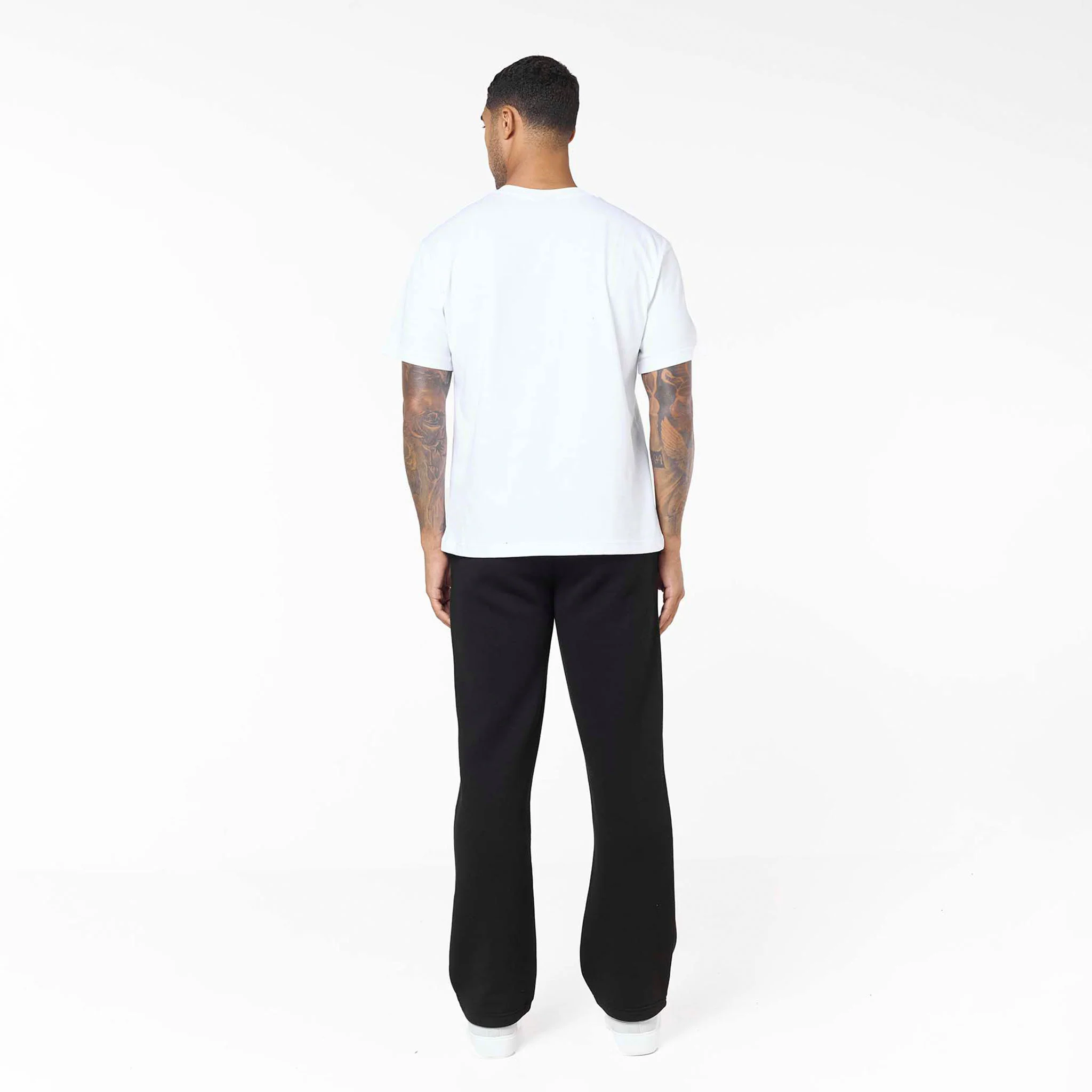 Loose Fit Open Hem Jogger | Black - Image 7