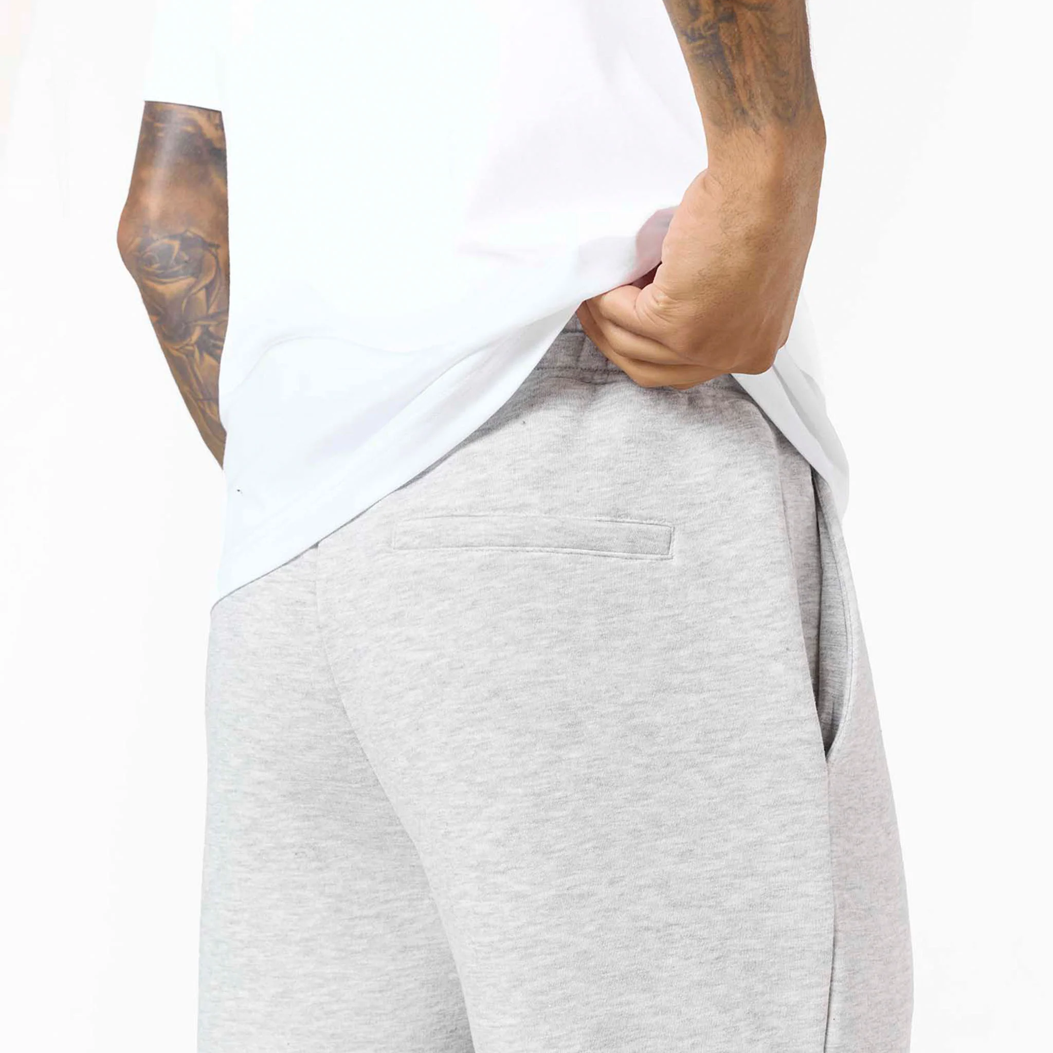 Loose Fit Open Hem Jogger | Grey Marl - Image 6