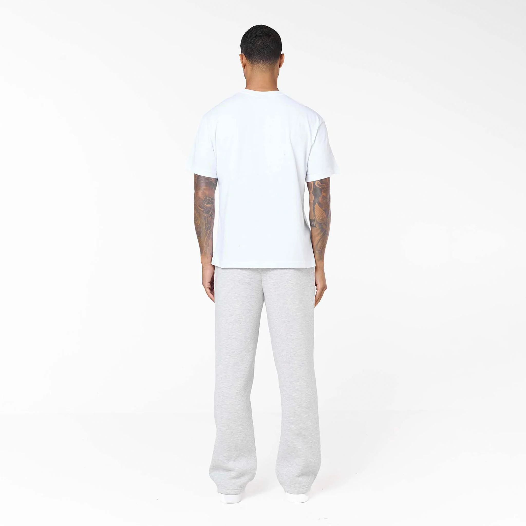 Loose Fit Open Hem Jogger | Grey Marl - Image 8