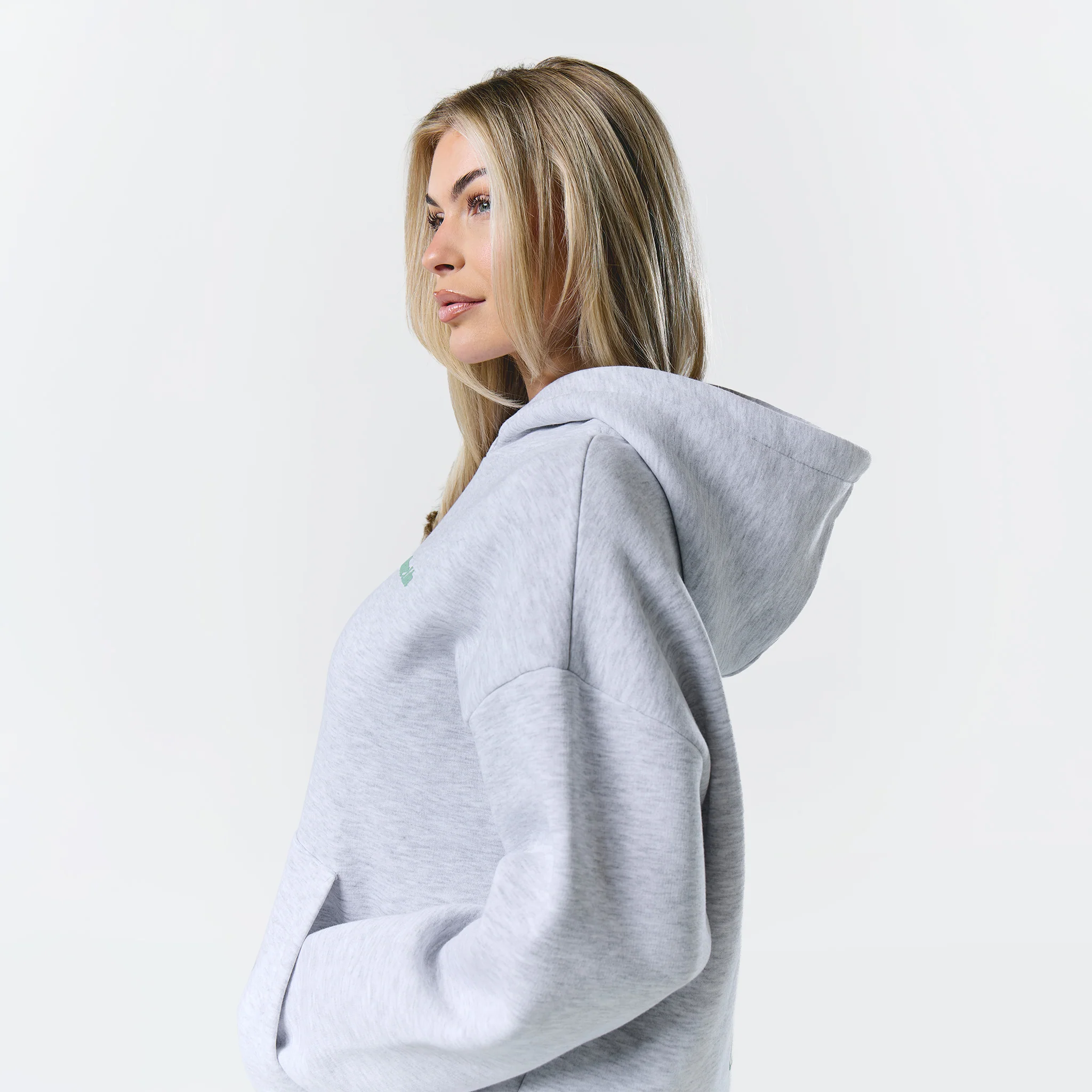 Matcha And Movement Hoodie | Grey Marl - Image 8