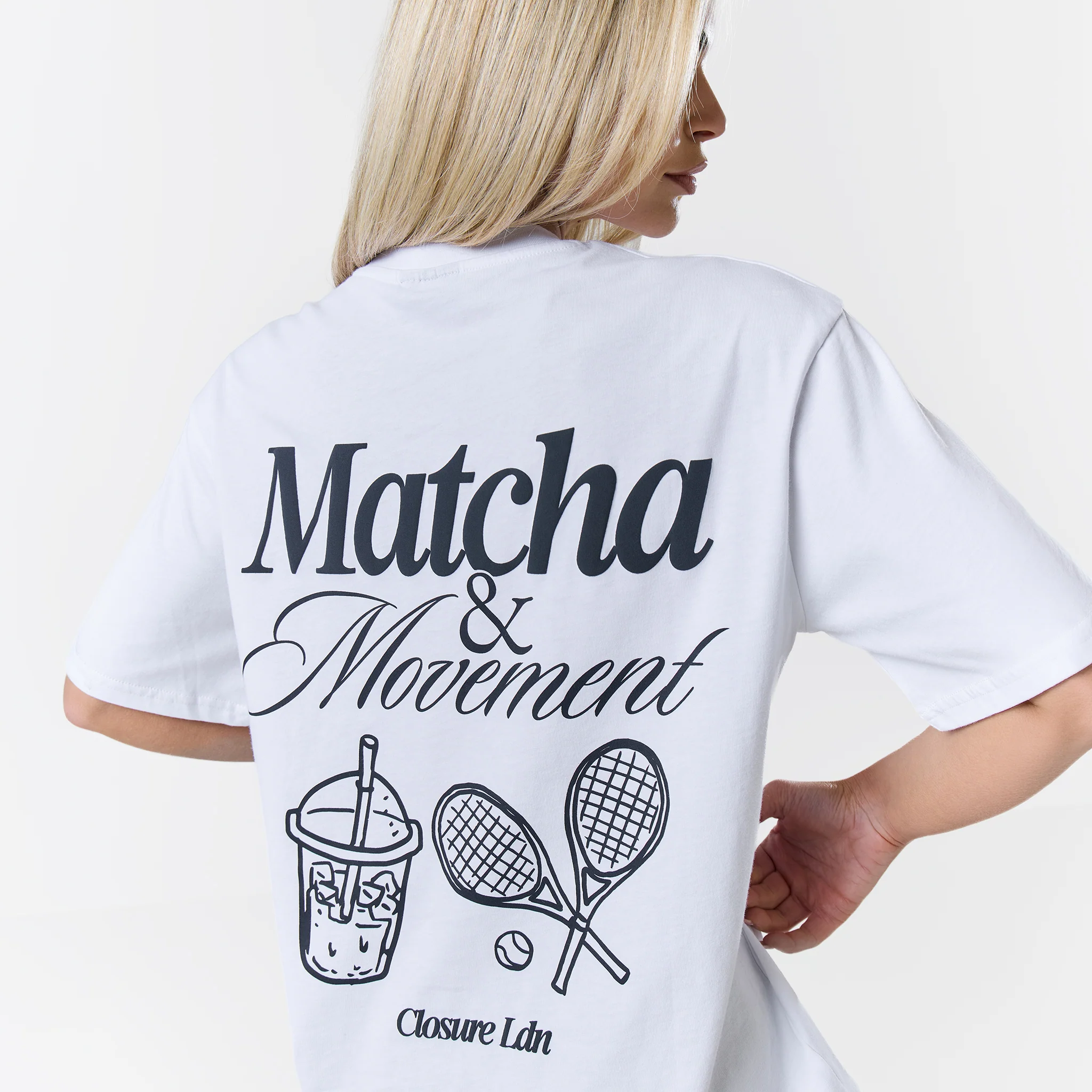 Matcha And Movement T-Shirt | White - Image 4