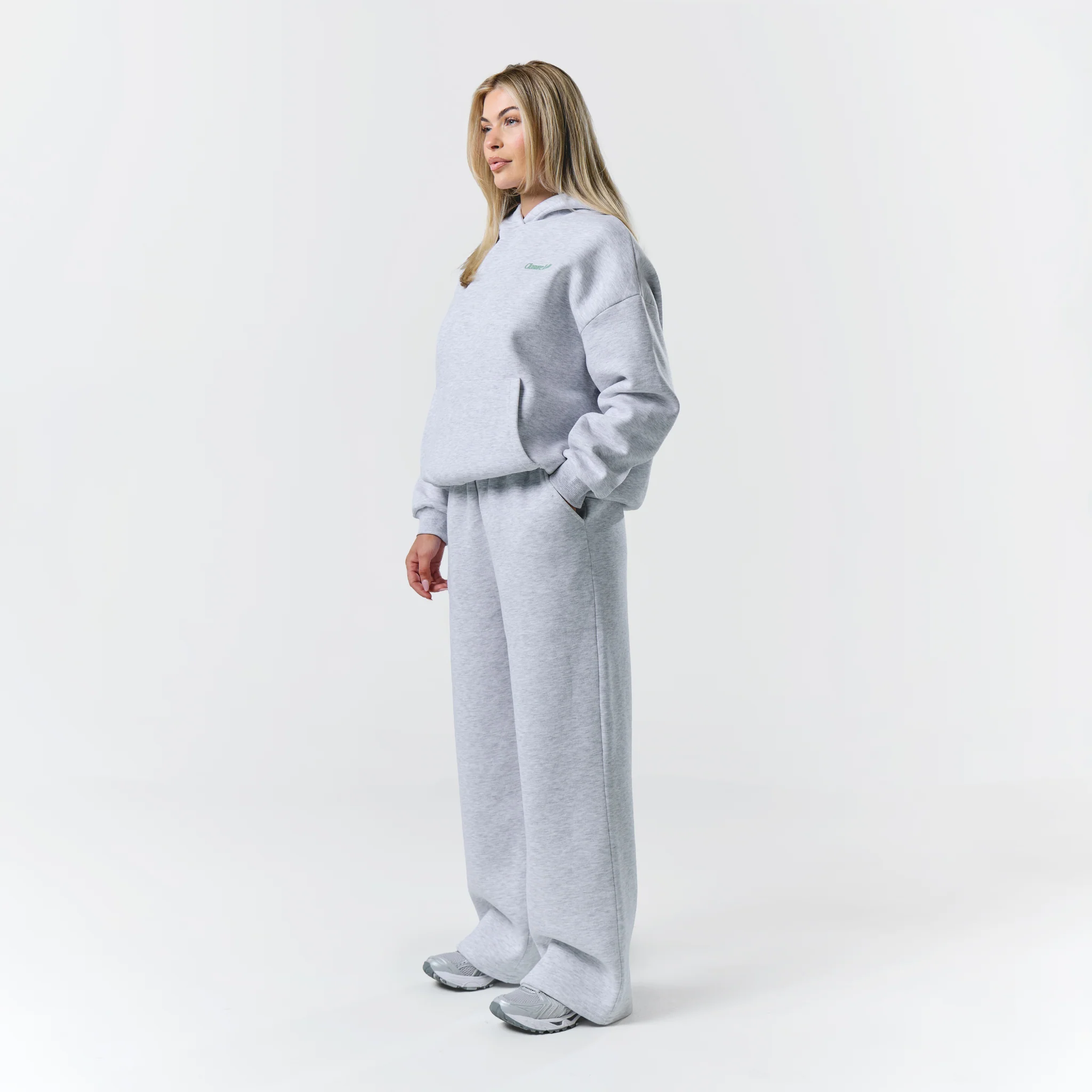 Matcha And Movement Tracksuit | Grey Marl