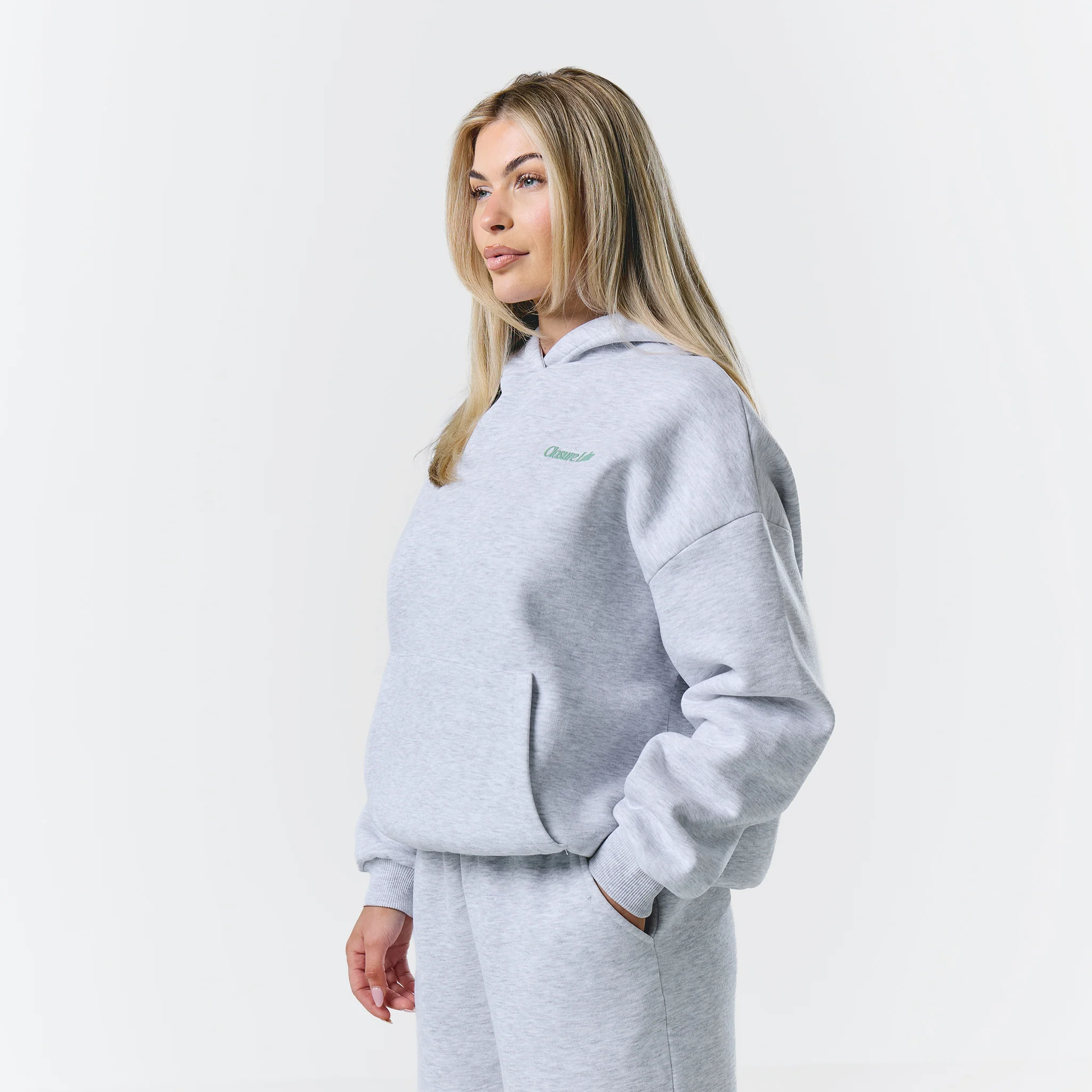 Matcha And Movement Tracksuit | Grey Marl - Image 5