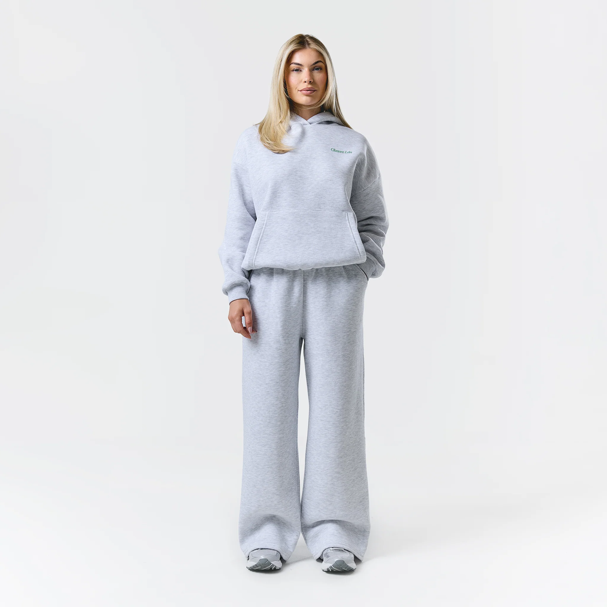 Matcha And Movement Tracksuit | Grey Marl - Image 8