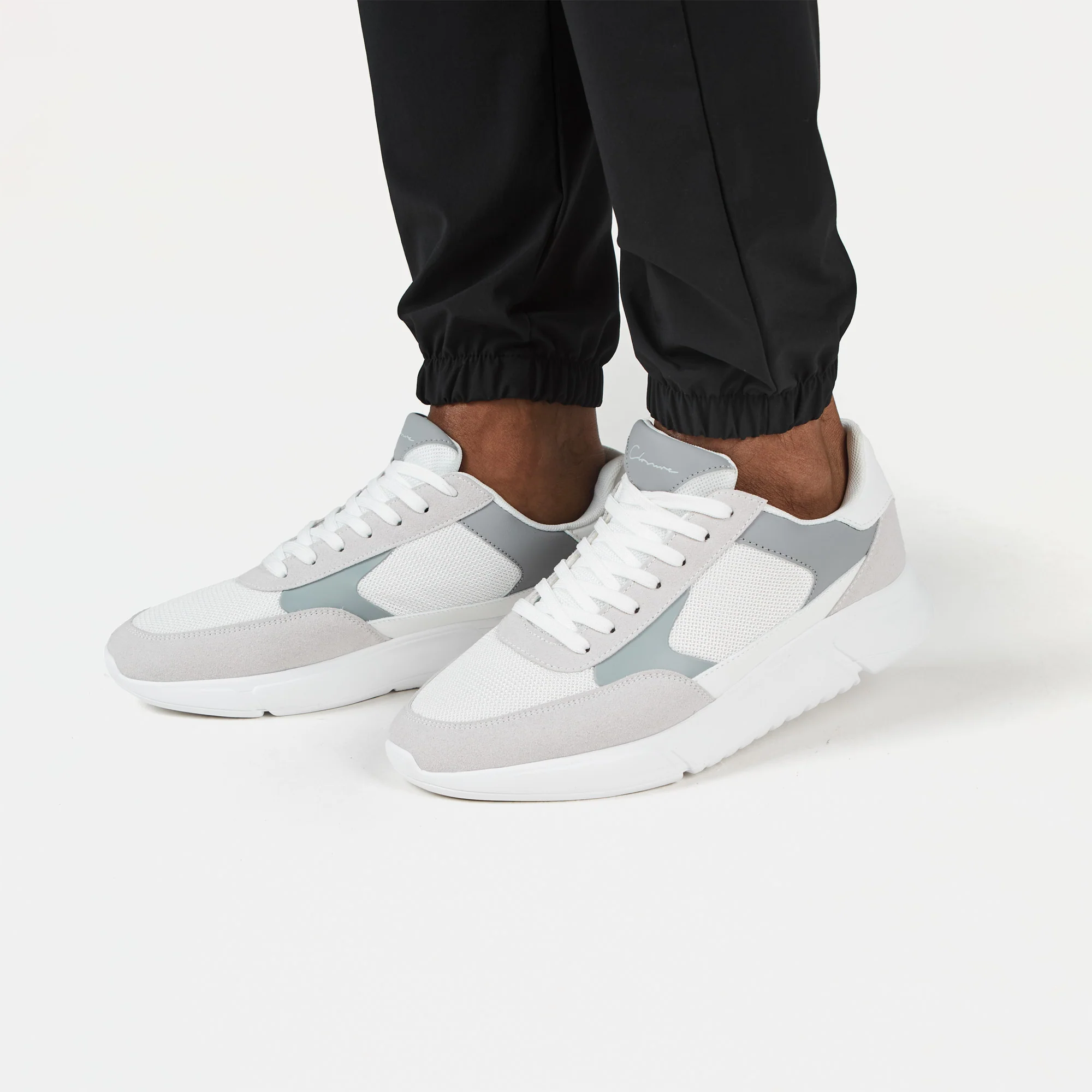 Premium Mesh Runner | White/Grey - Image 4