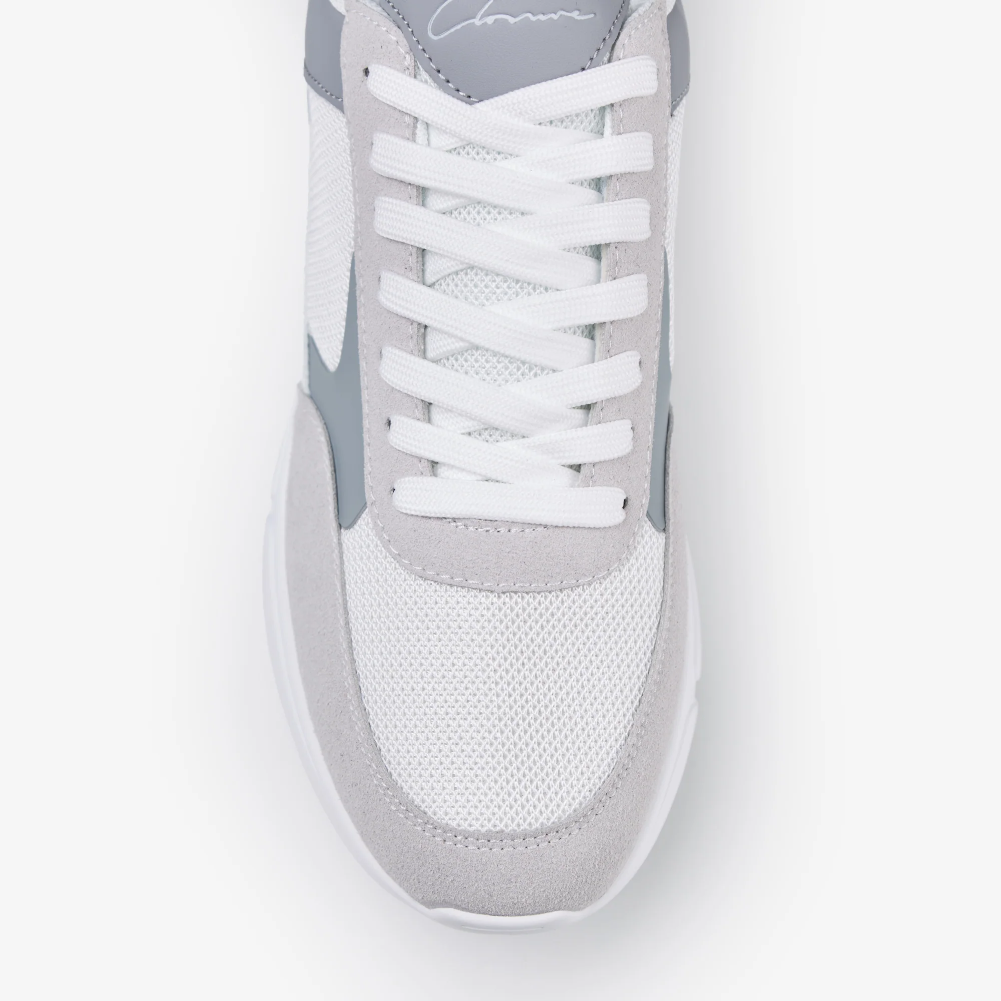 Premium Mesh Runner | White/Grey - Image 9