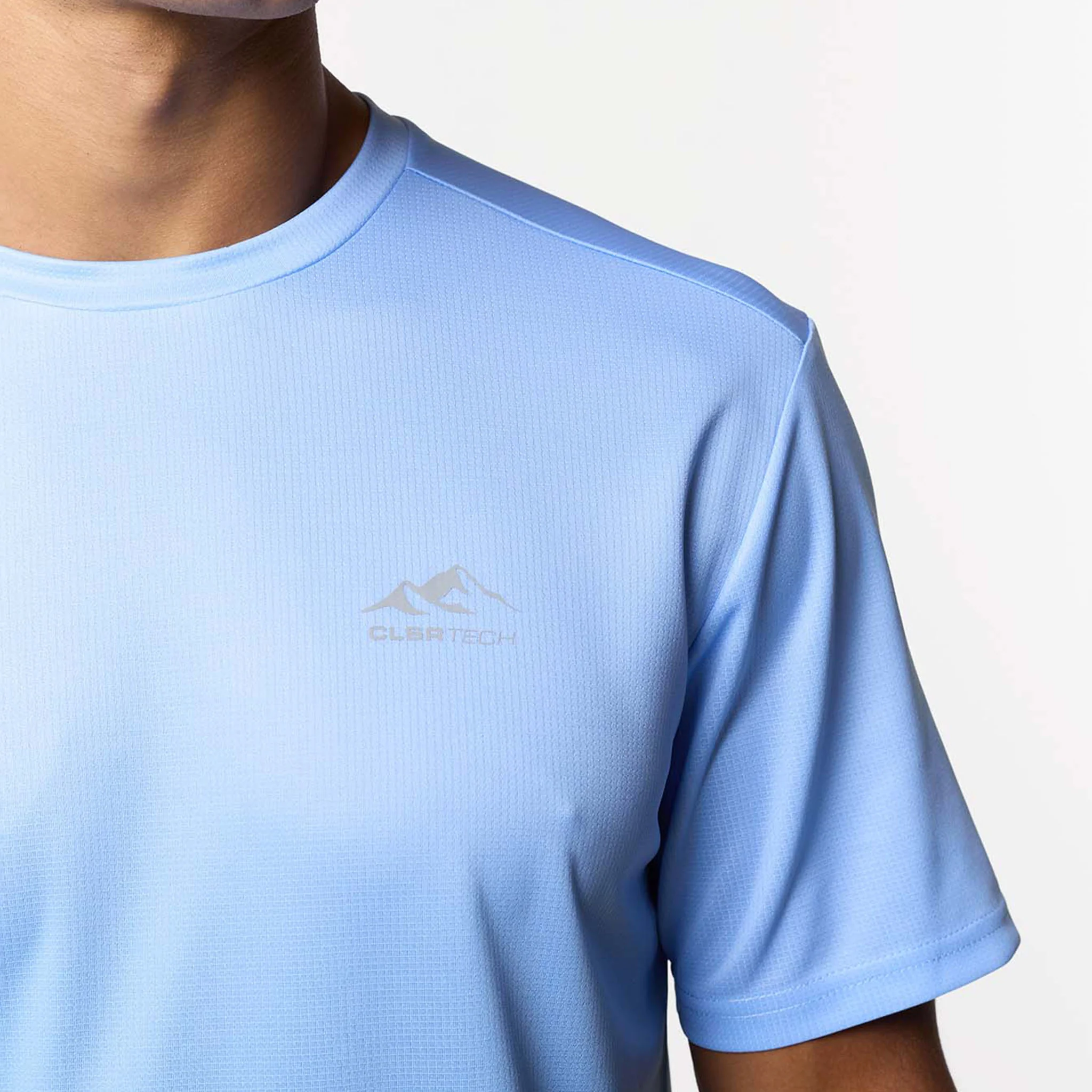 Ombre Poly T-Shirt | Blue - Image 3