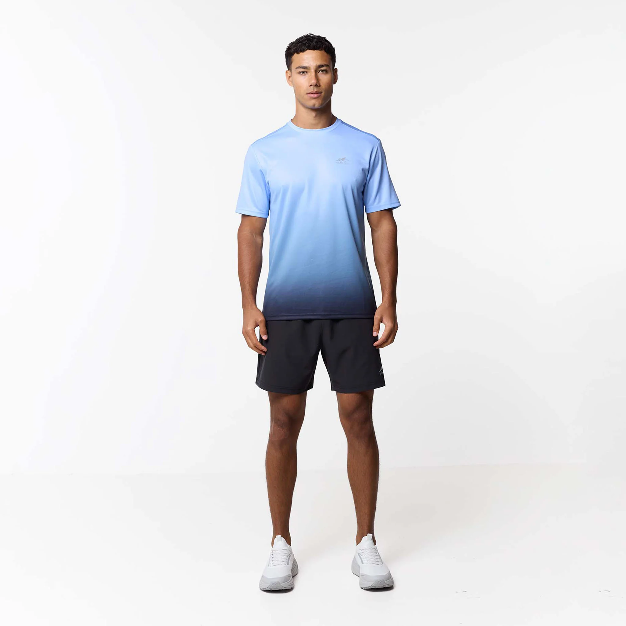 Ombre Poly T-Shirt | Blue - Image 5