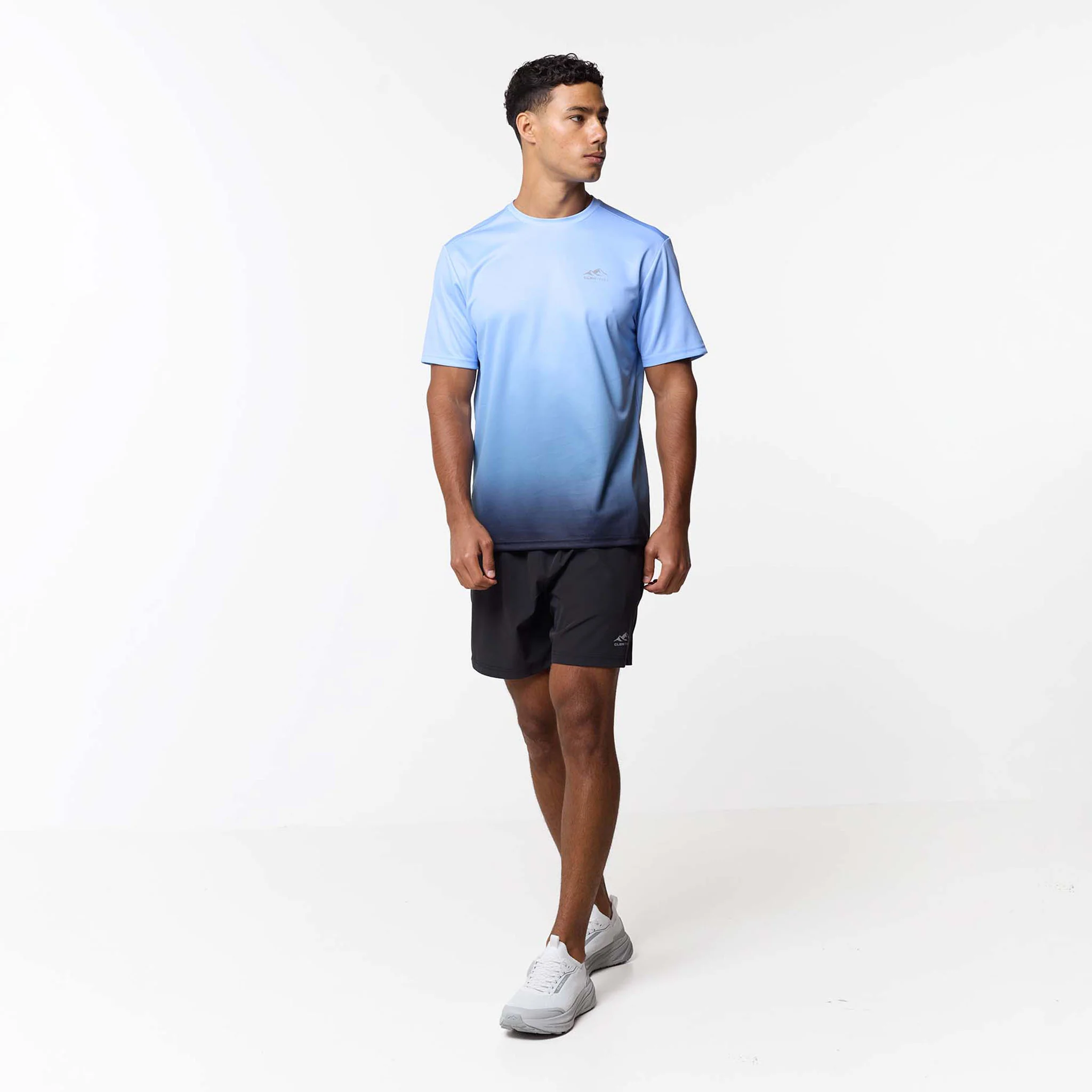 Ombre Poly T-Shirt | Blue - Image 9