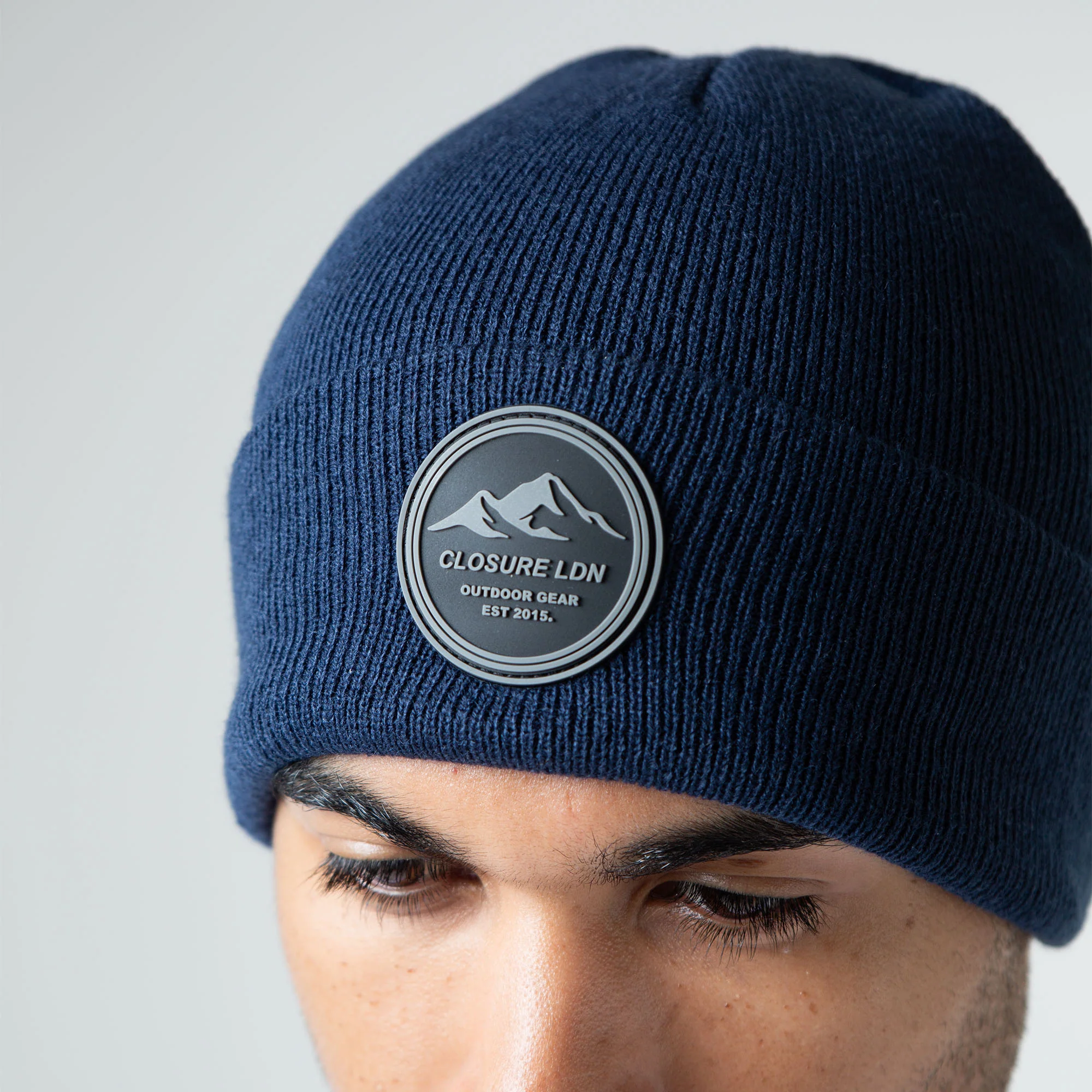 Outdoor Circle Badge Beanie | Navy - Image 4