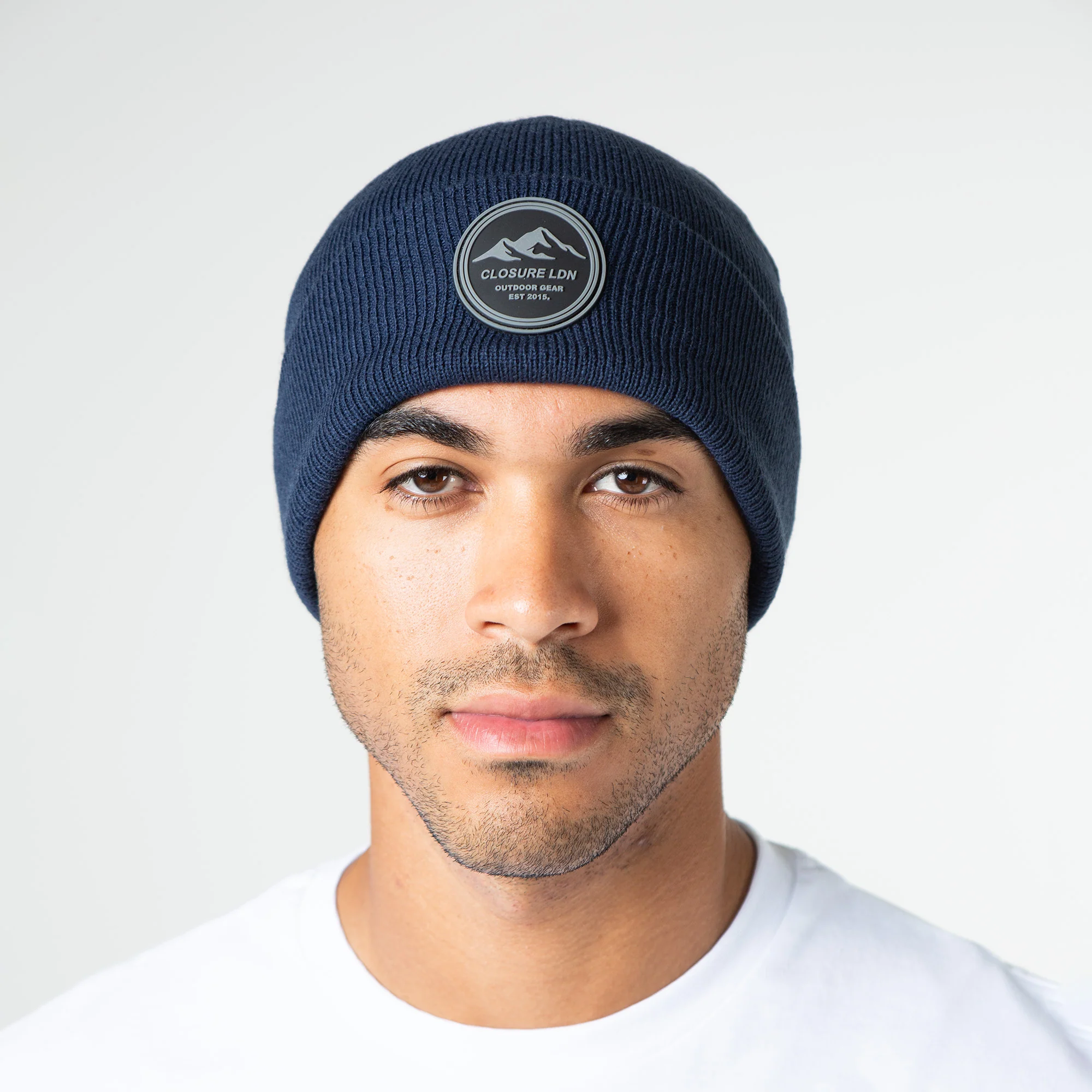 Outdoor Circle Badge Beanie | Navy - Image 5