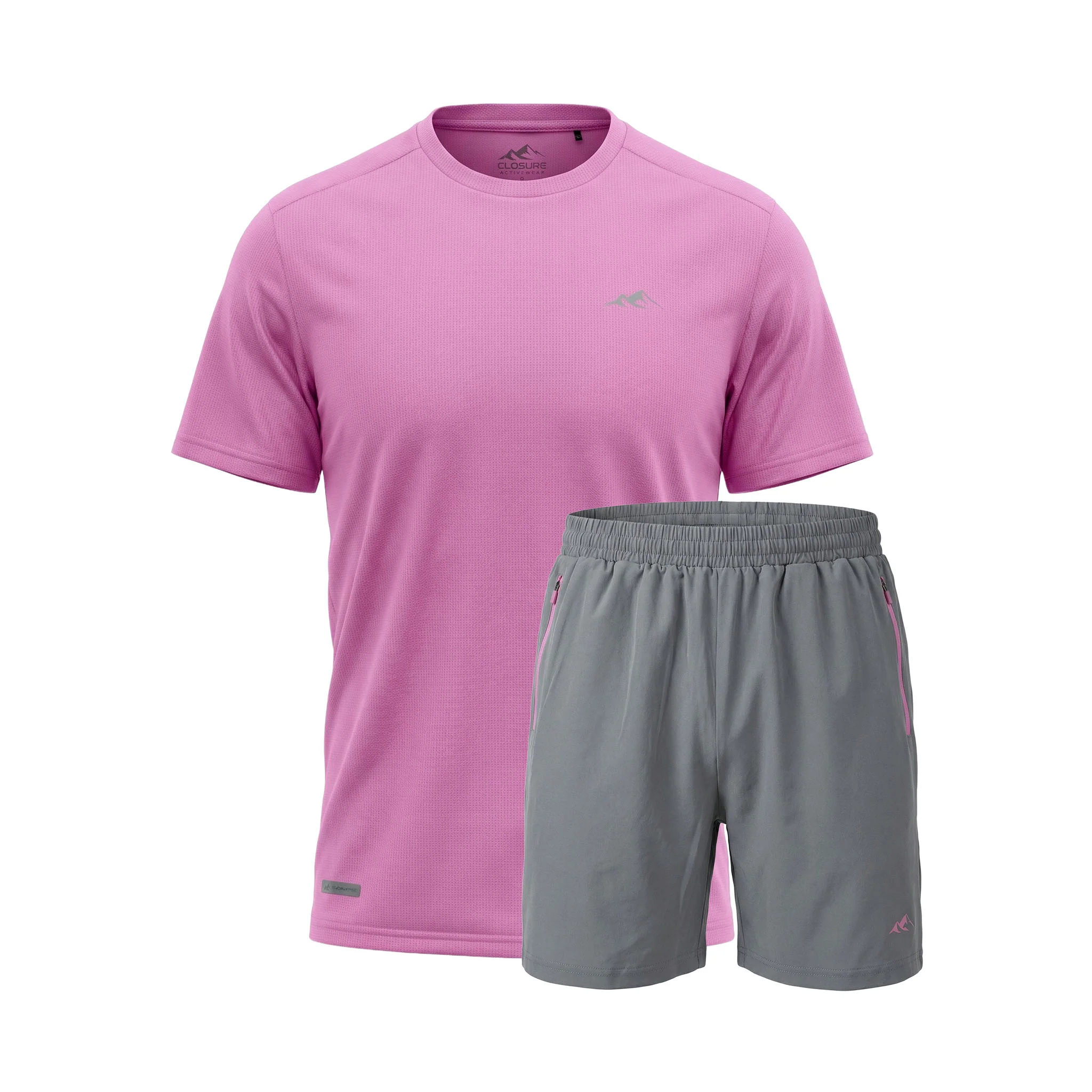 Pace Performance Twinset | Pink/Iron Grey - Image 10