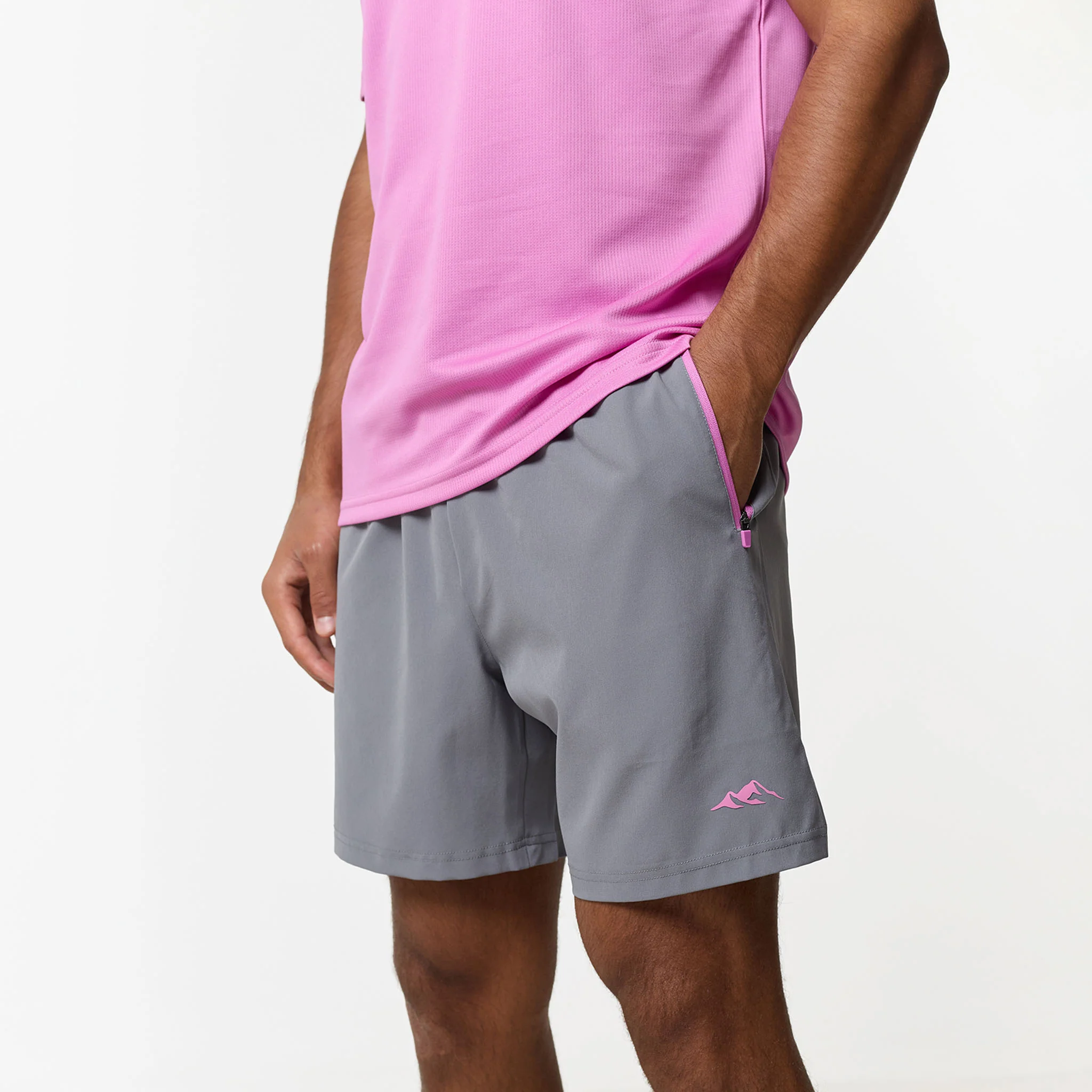 Pace Performance Twinset | Pink/Iron Grey - Image 5
