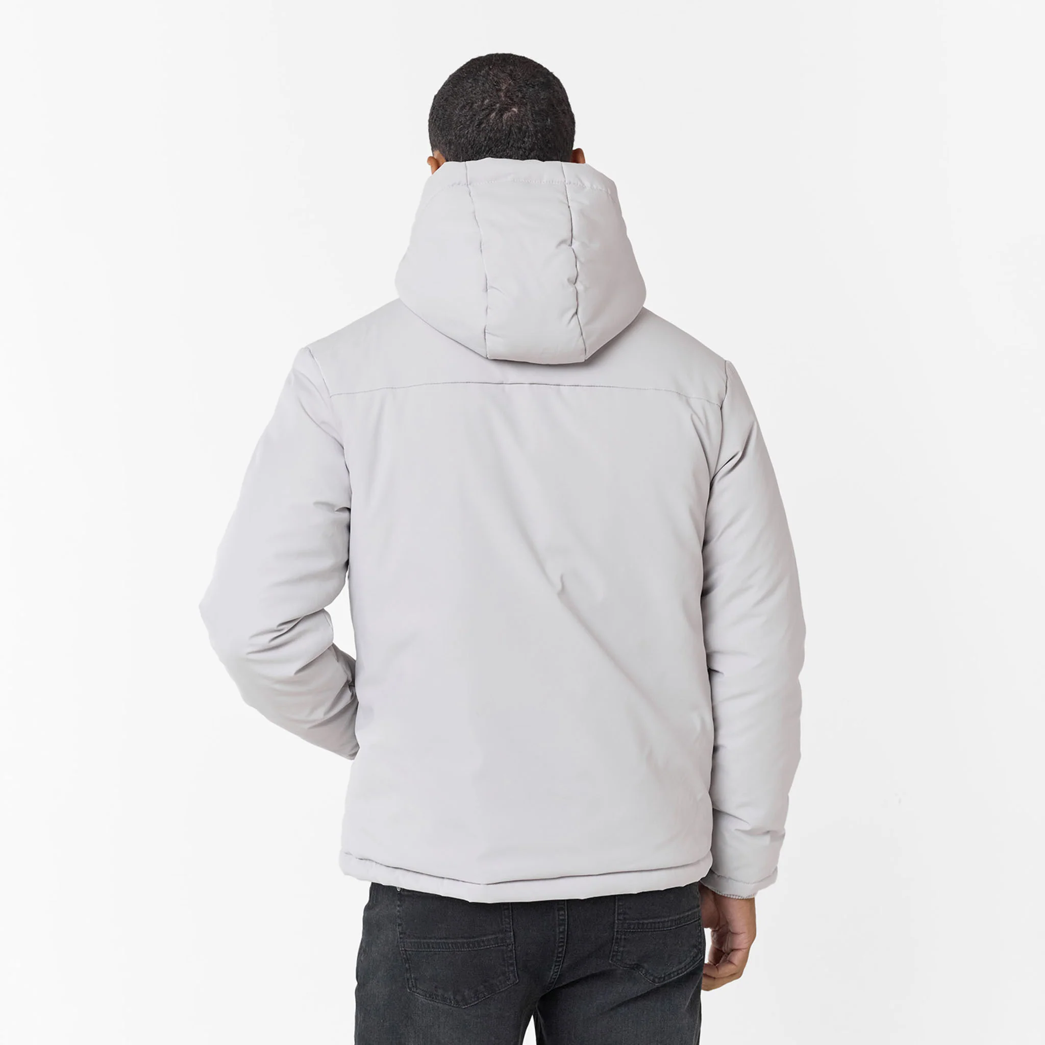 Padded Utility Shell Jacket | Stone - Image 7