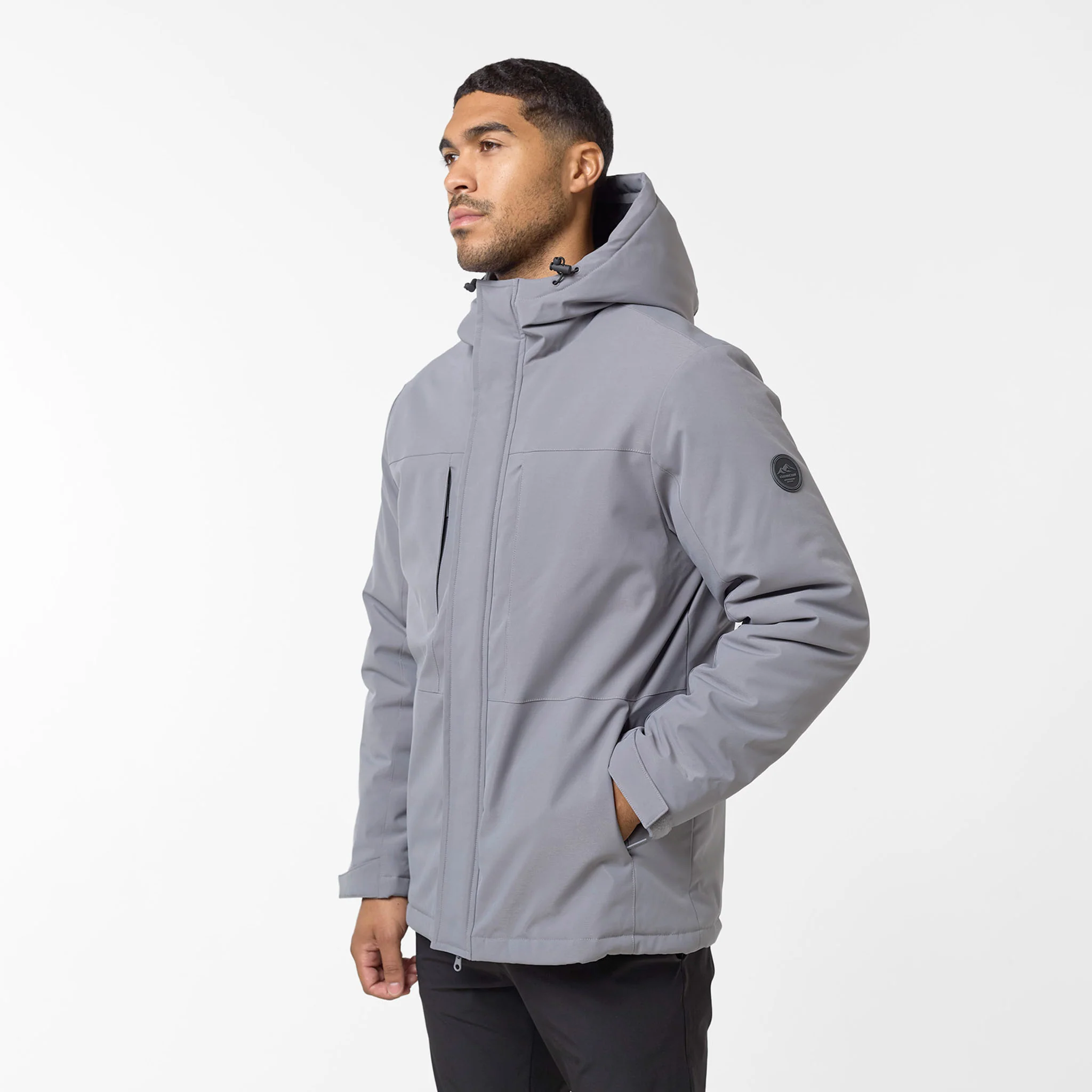 Panel Parka | Mid Grey - Image 8