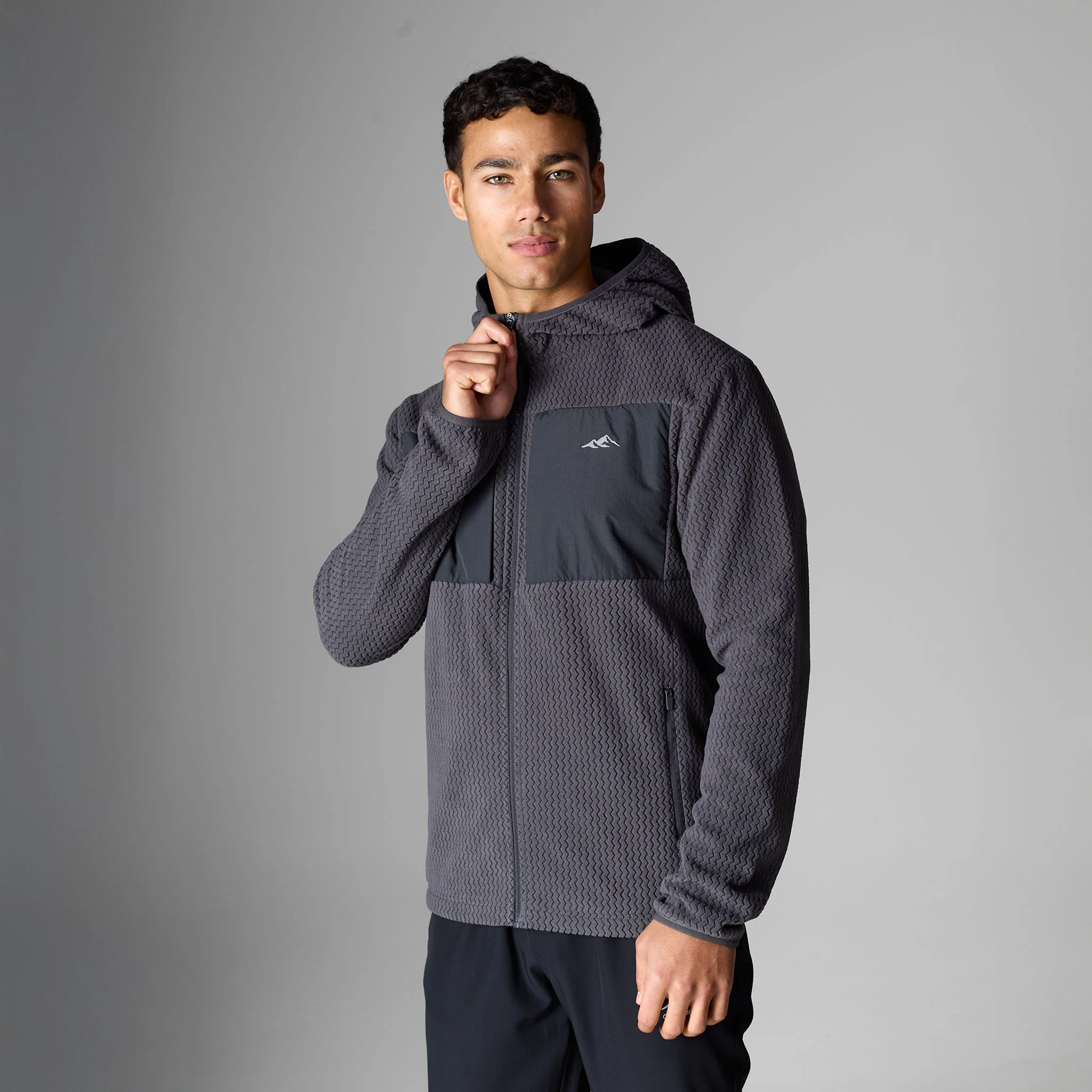 Peaks Polar Fleece Jacket | Charcoal - Image 3