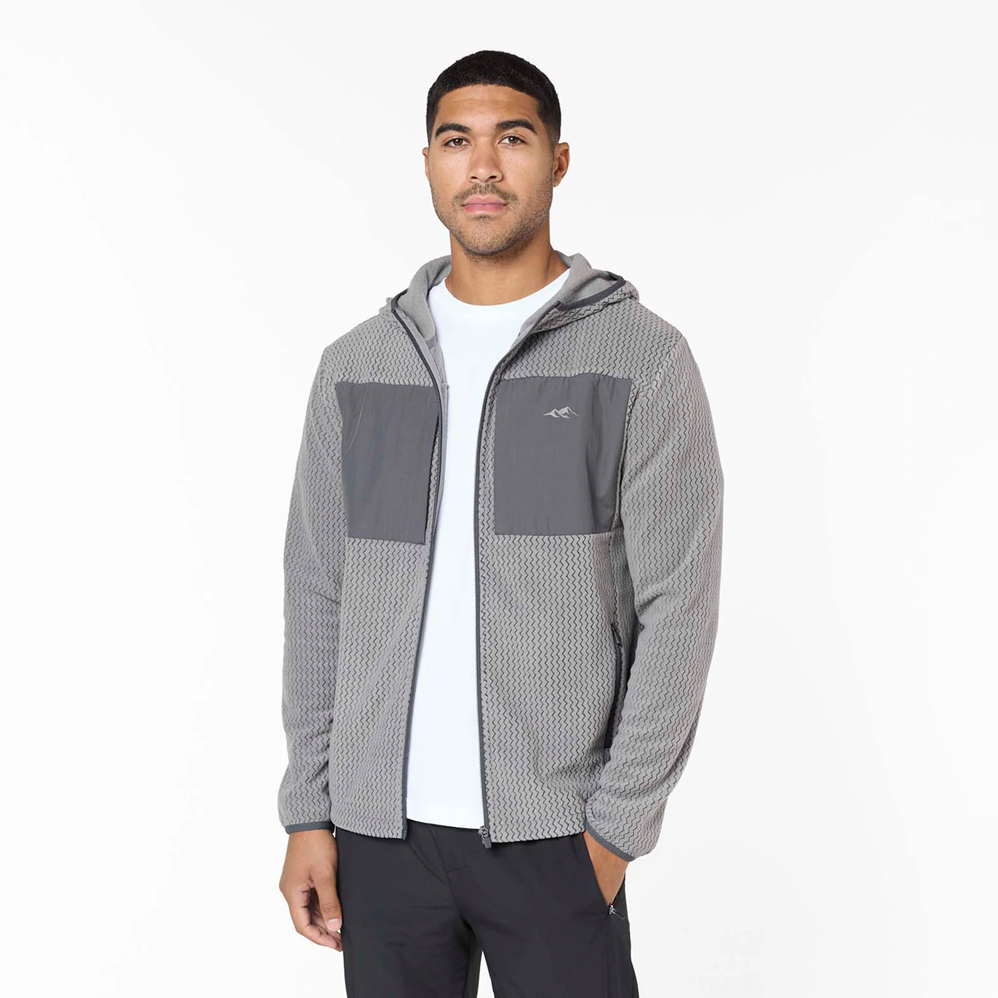 Peaks Polar Fleece Jacket | Mid Grey - Image 3