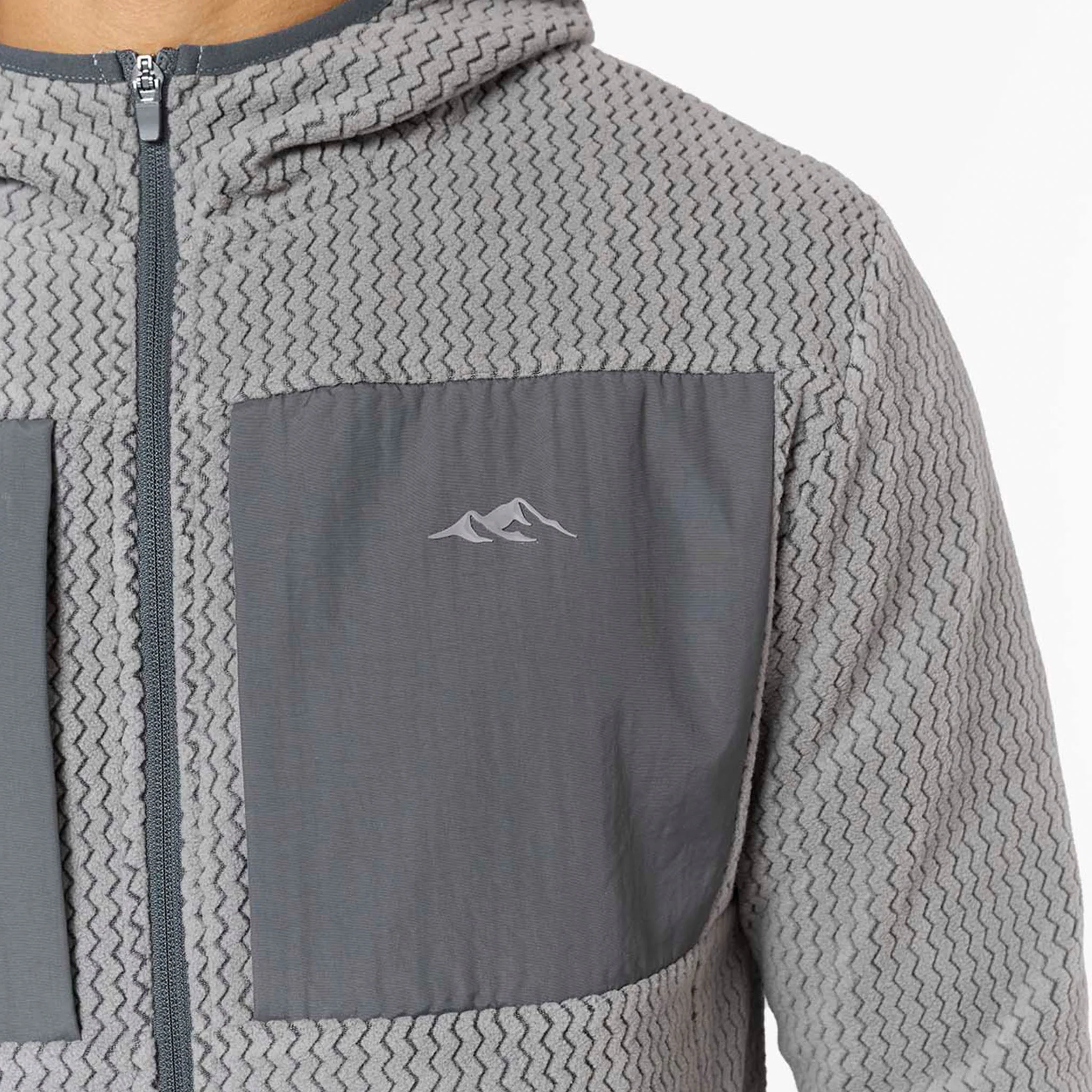 Peaks Polar Fleece Jacket | Mid Grey - Image 4