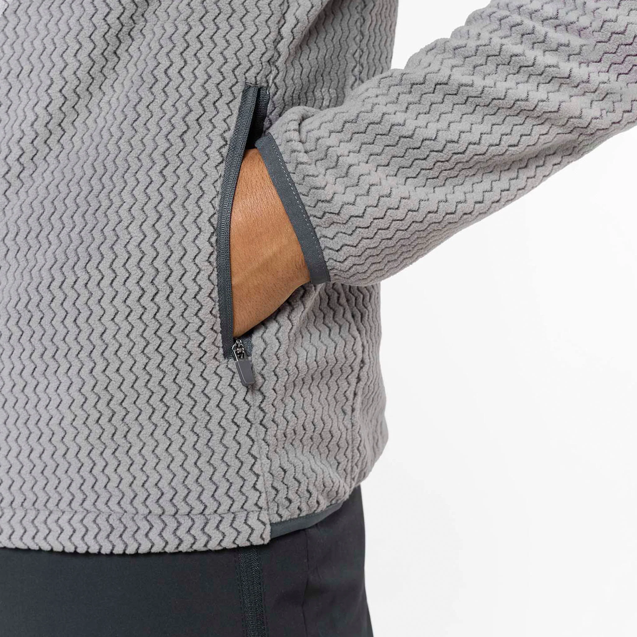 Peaks Polar Fleece Jacket | Mid Grey - Image 6