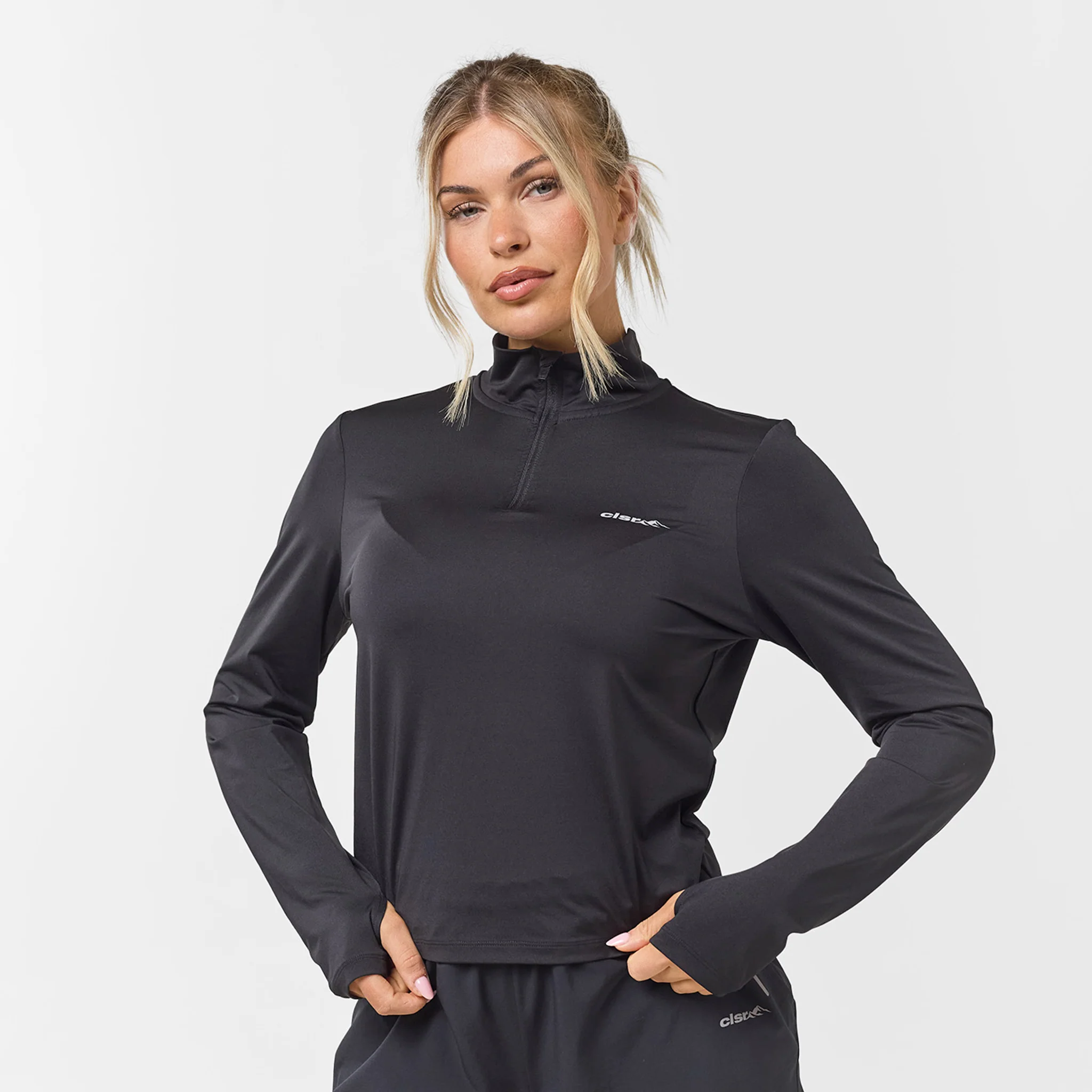 Performance 1/4 Zip Top & Short Set | Black - Image 4