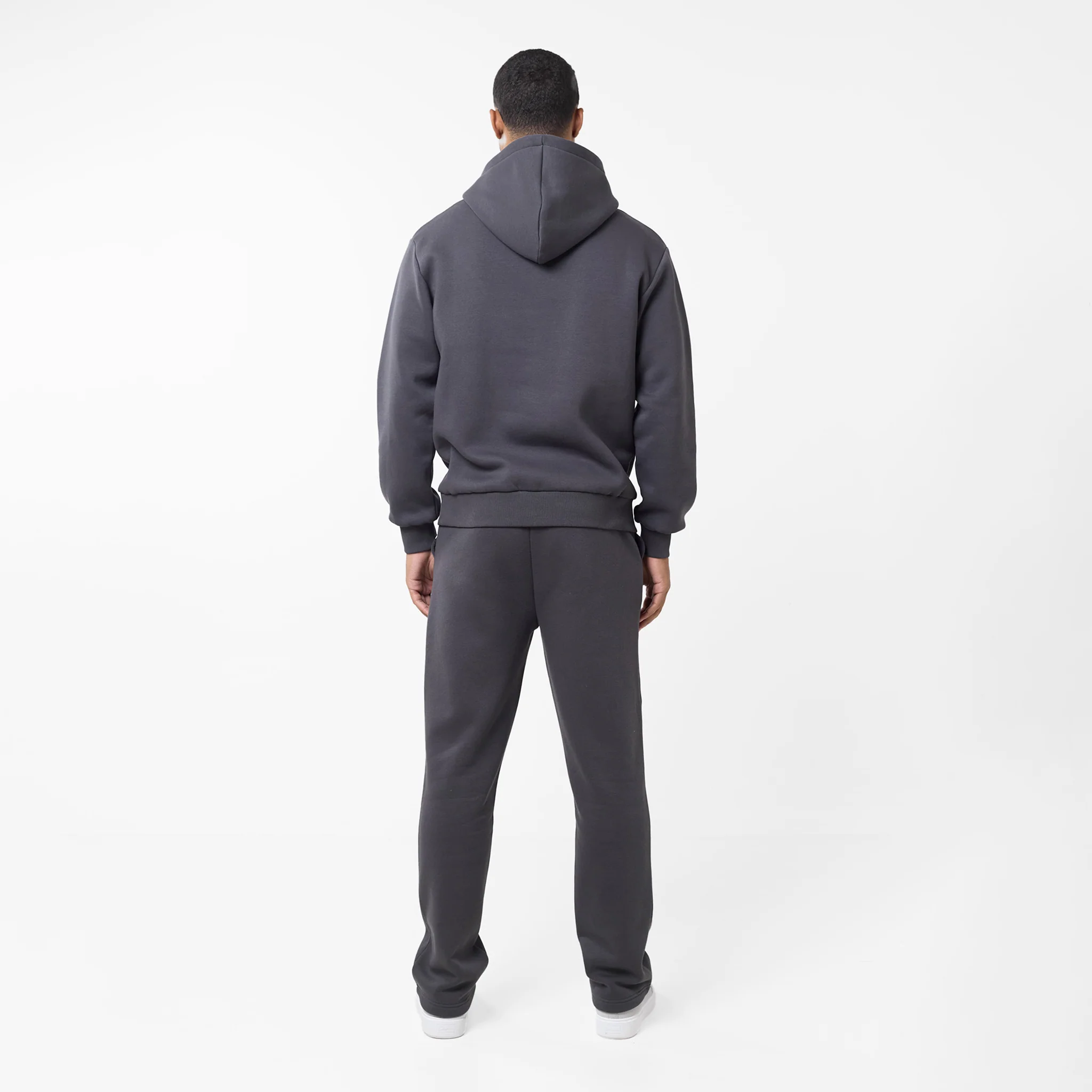 Pleated Open Hem Jogger | Dark Grey - Image 5