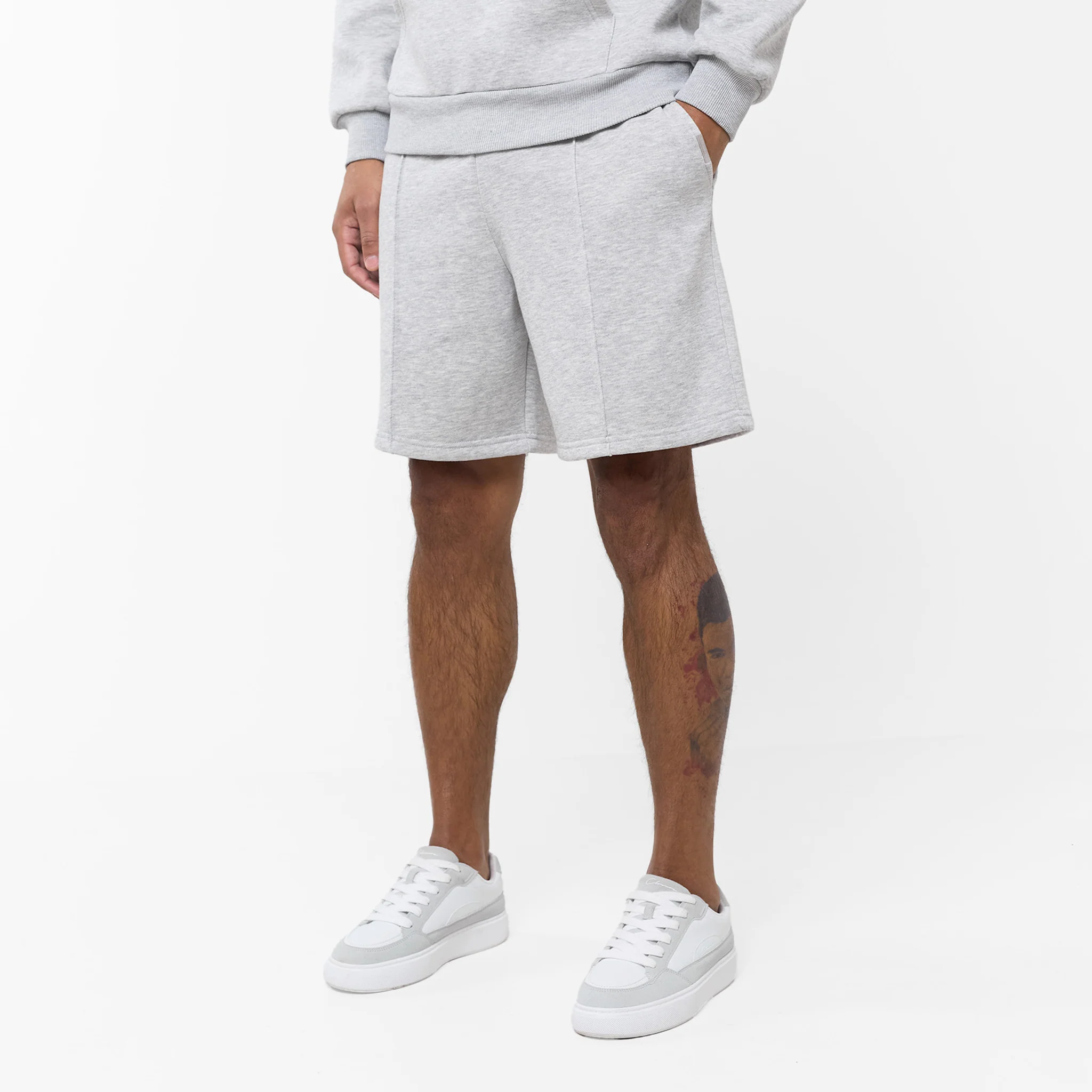 Pleated Core Twinset | Grey Marl - Image 3