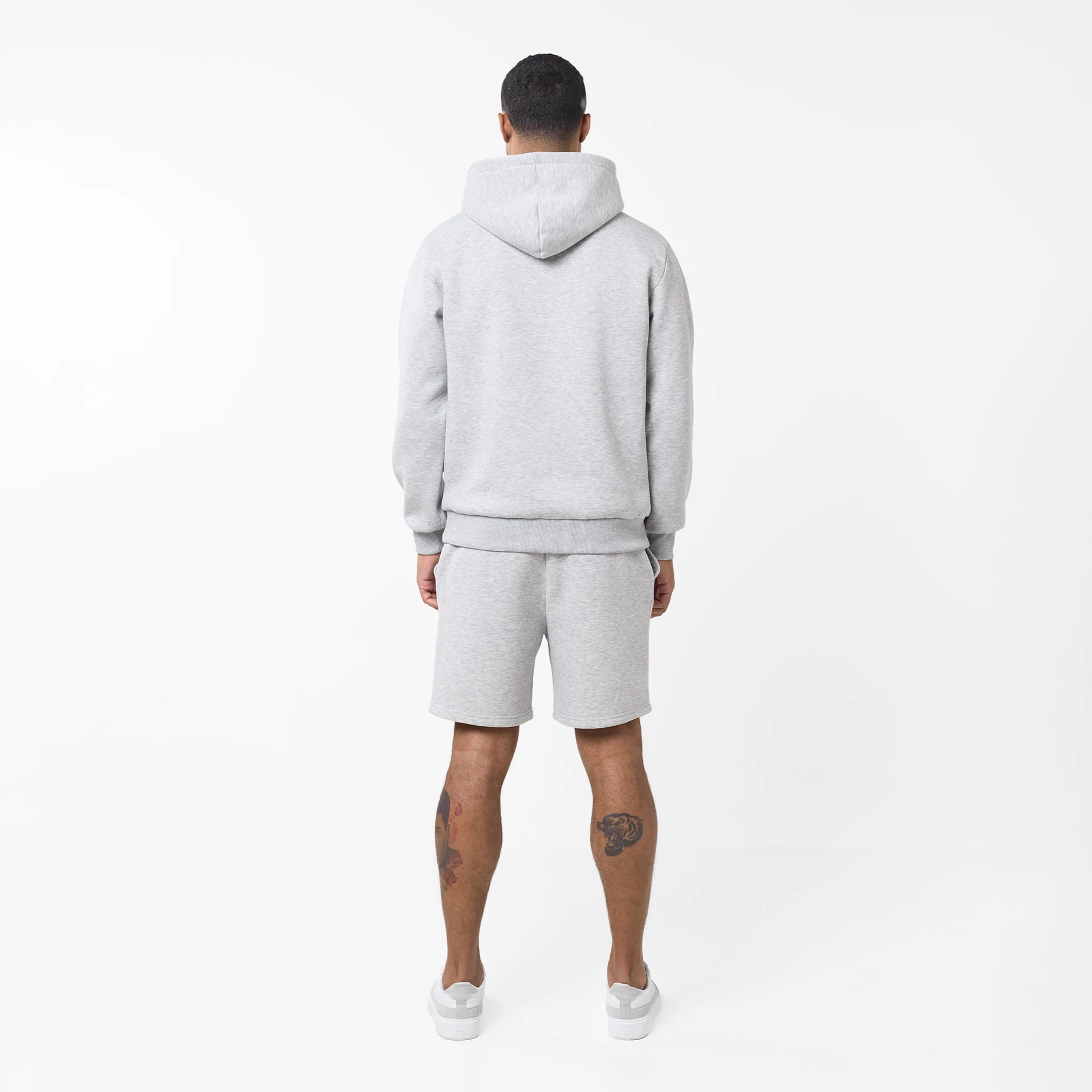 Pleated Core Twinset | Grey Marl - Image 7