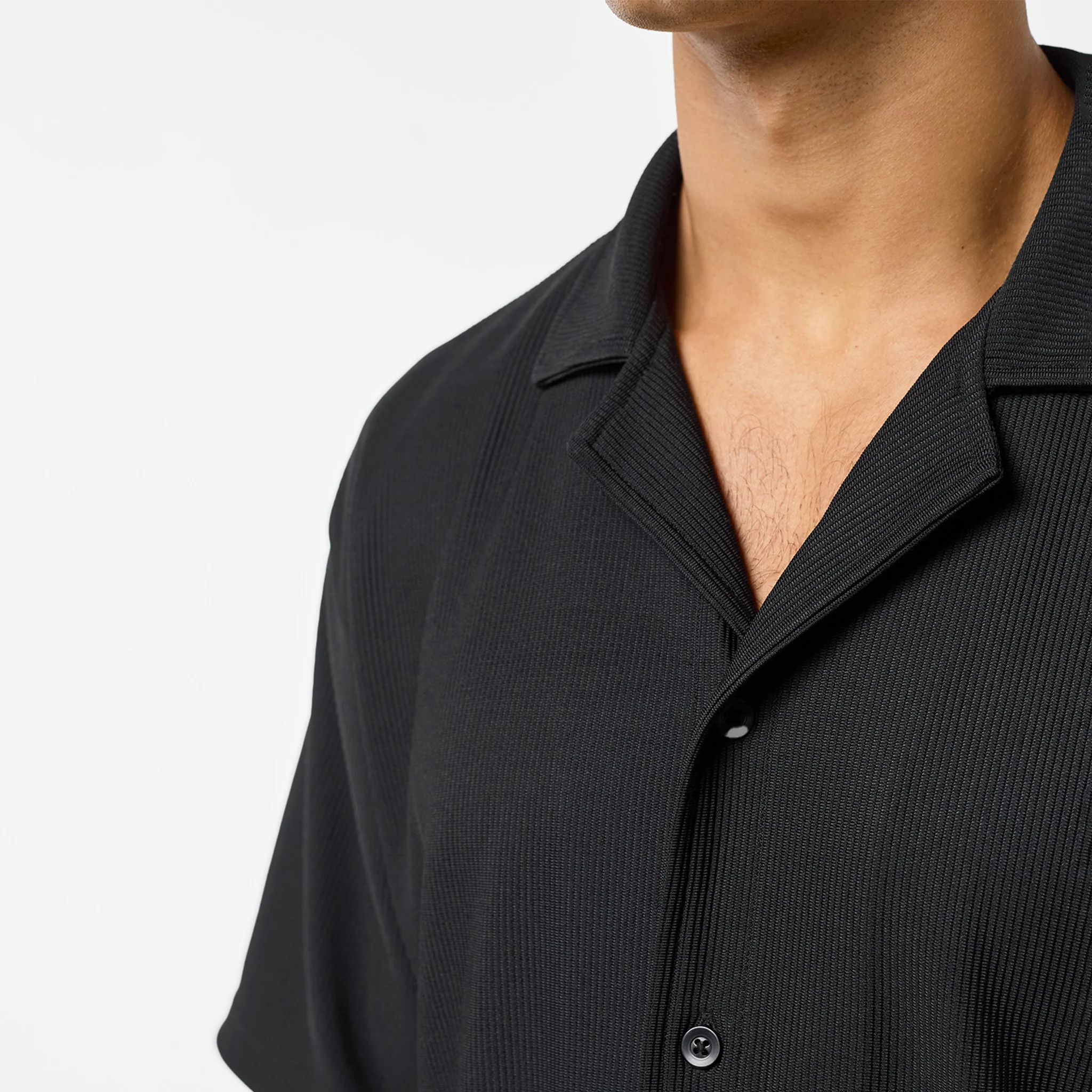 Pleated Shirt | Black - Image 5