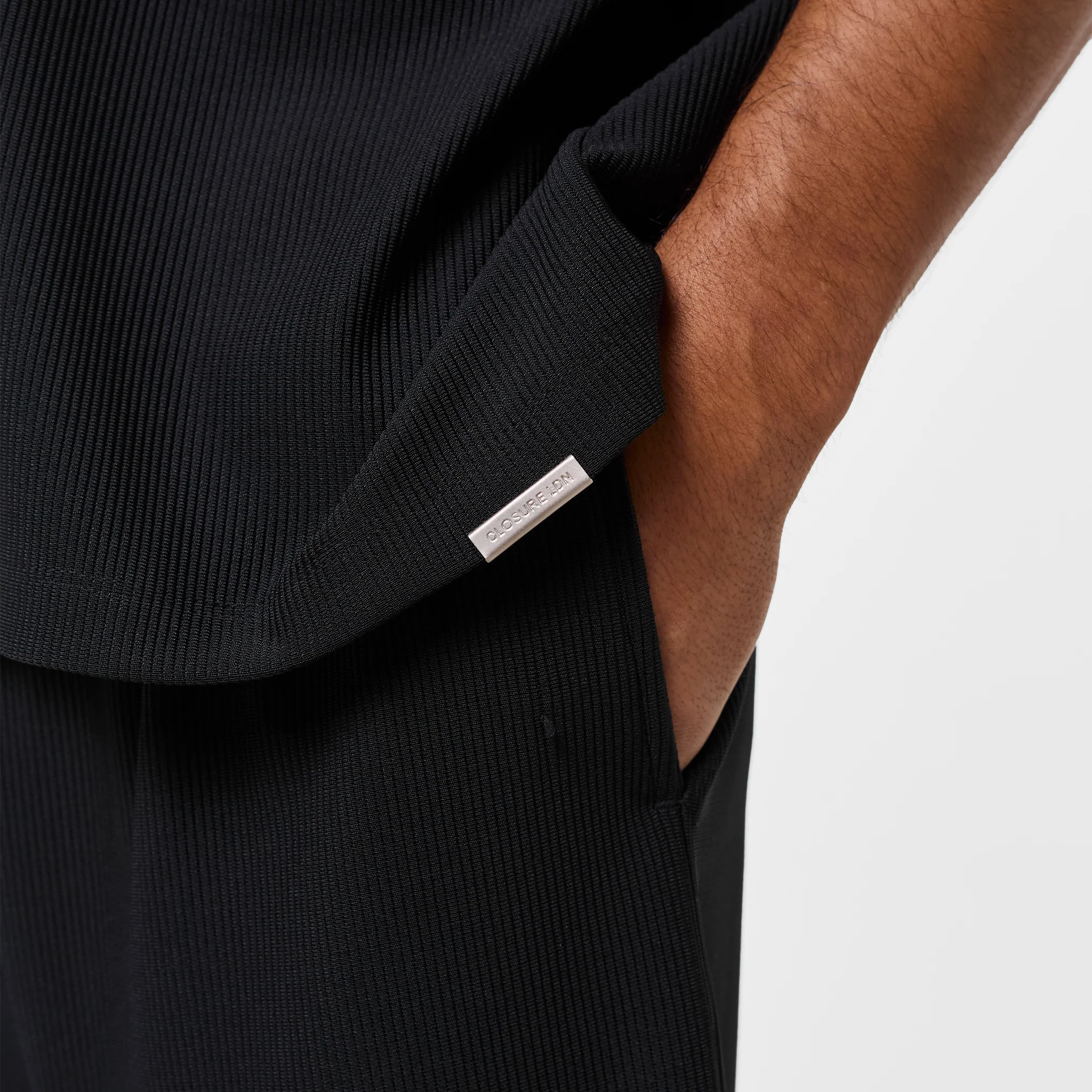 Pleated Shirt | Black - Image 6