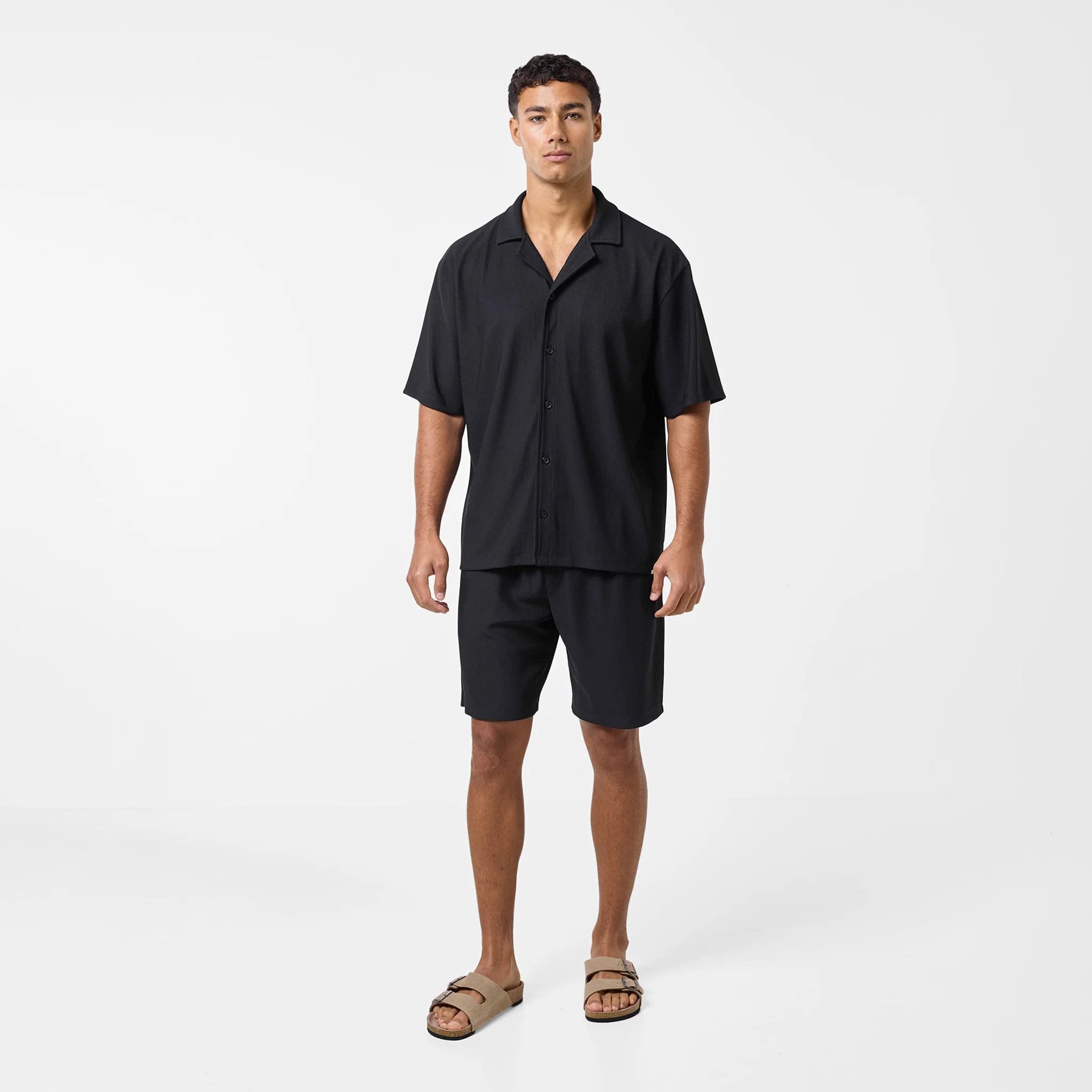 Pleated Shirt | Black - Image 7