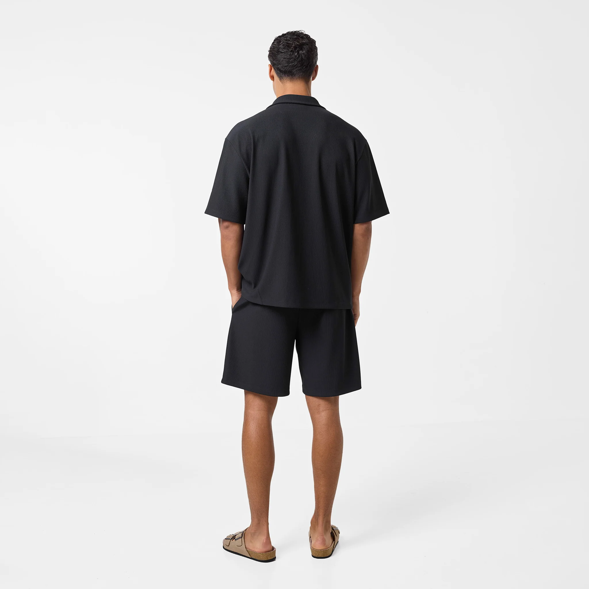 Pleated Shirt | Black - Image 9