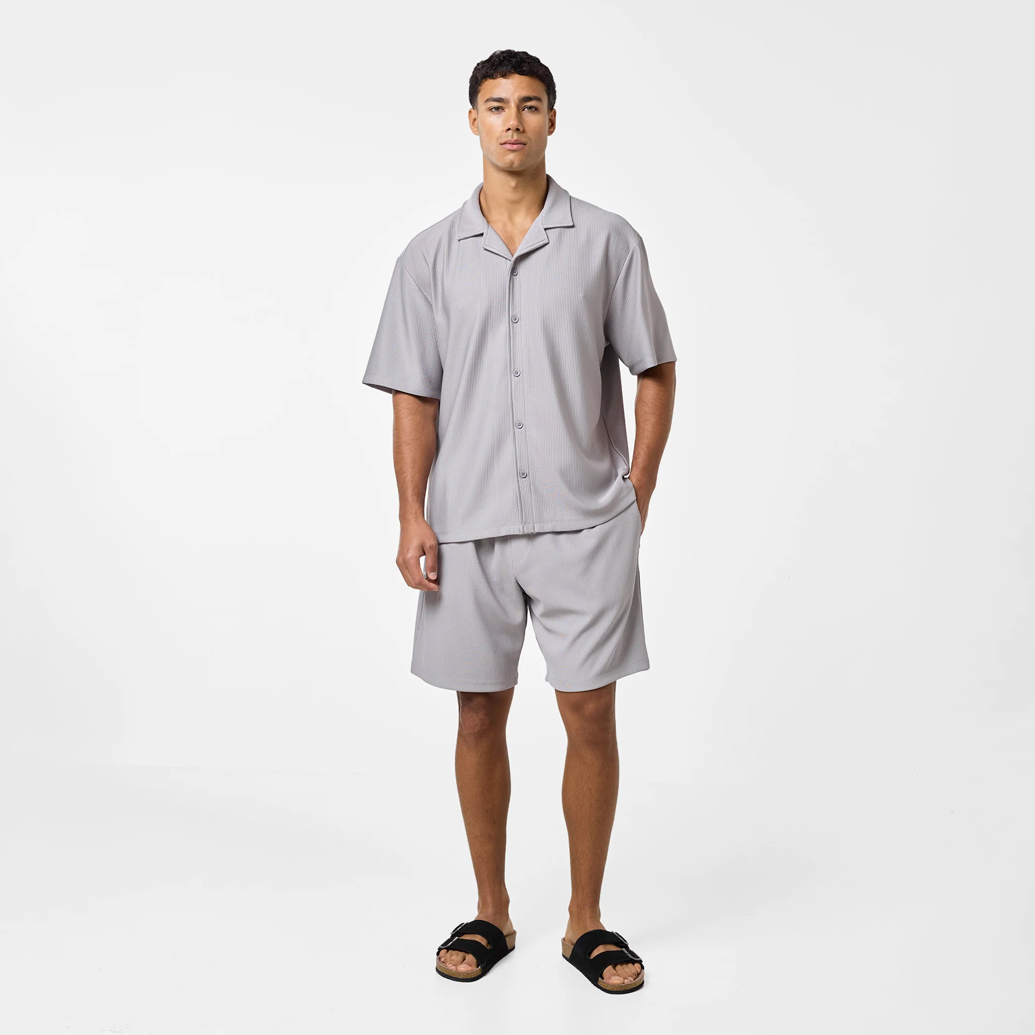 Pleated Shirt | Frost Grey - Image 3