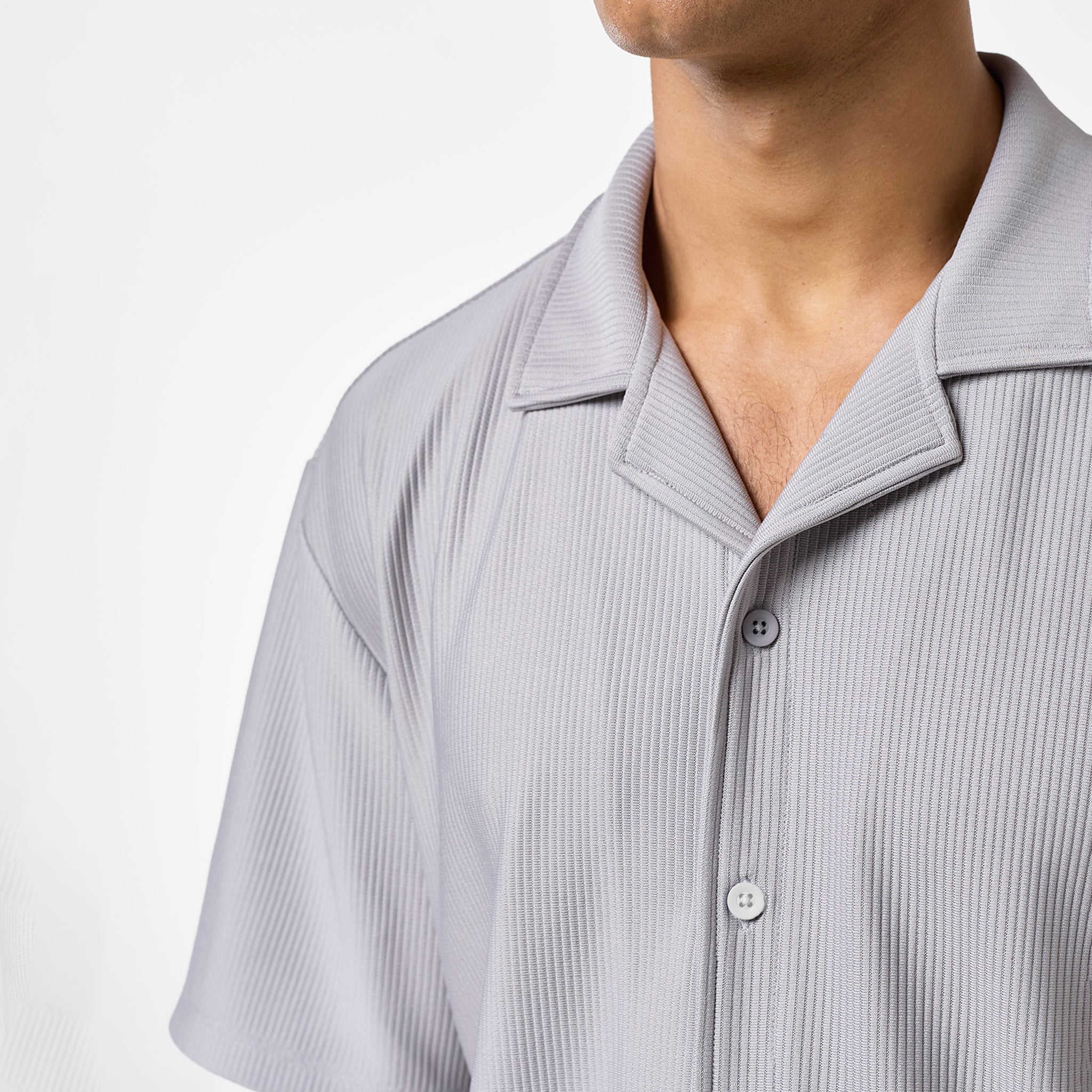 Pleated Shirt | Frost Grey - Image 4