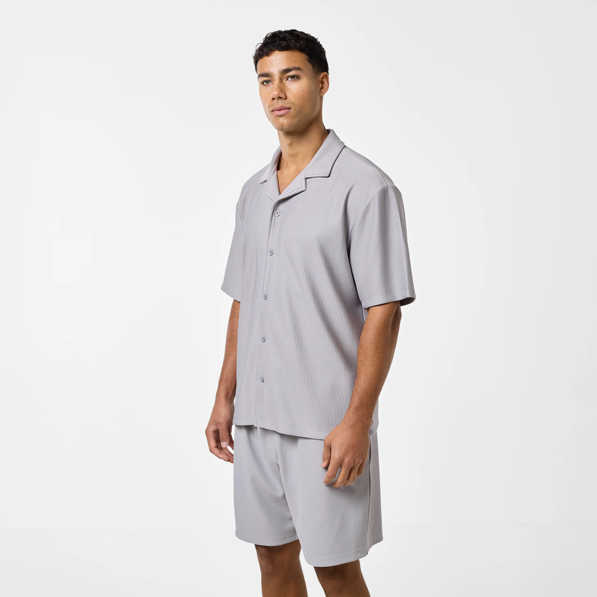 Pleated Shirt | Frost Grey - Image 7