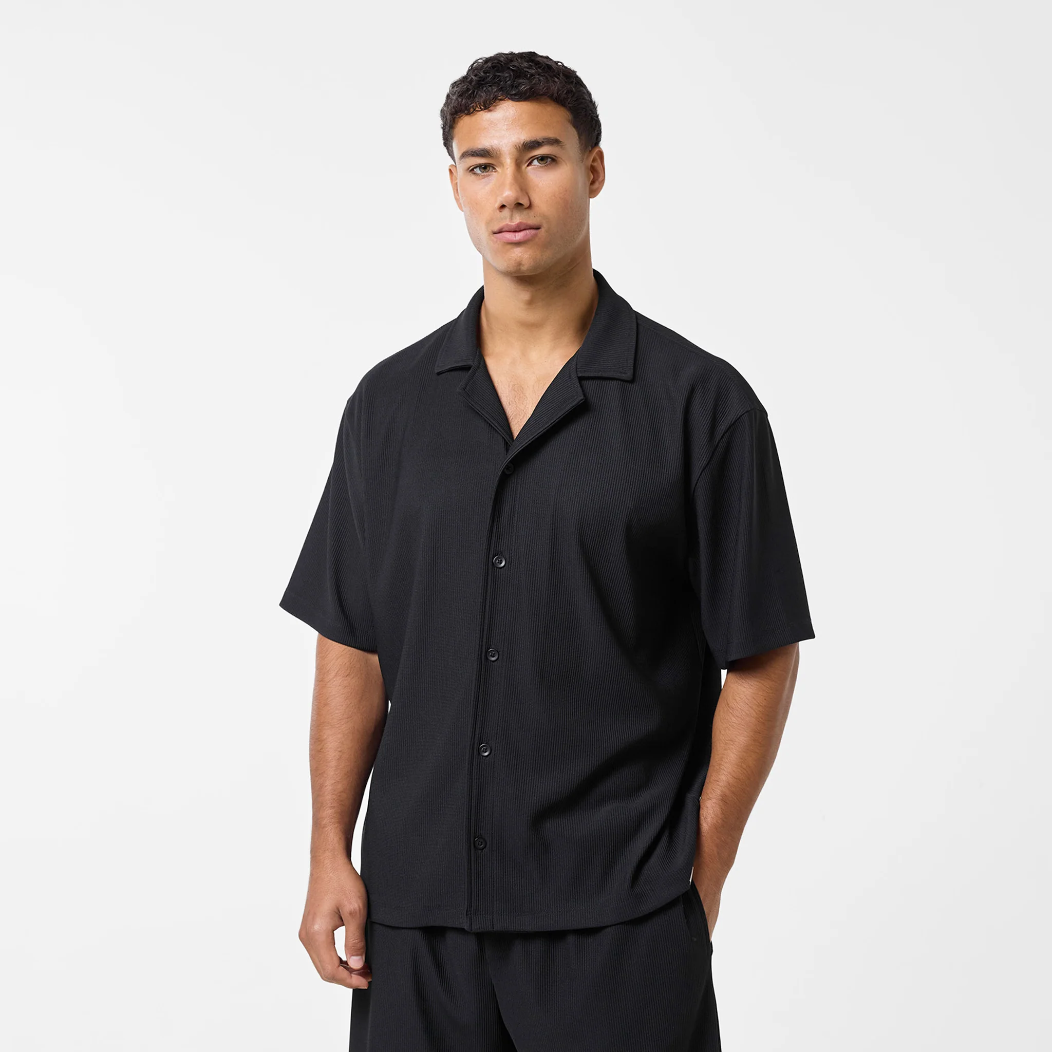 Pleated Twinset | Black - Image 3