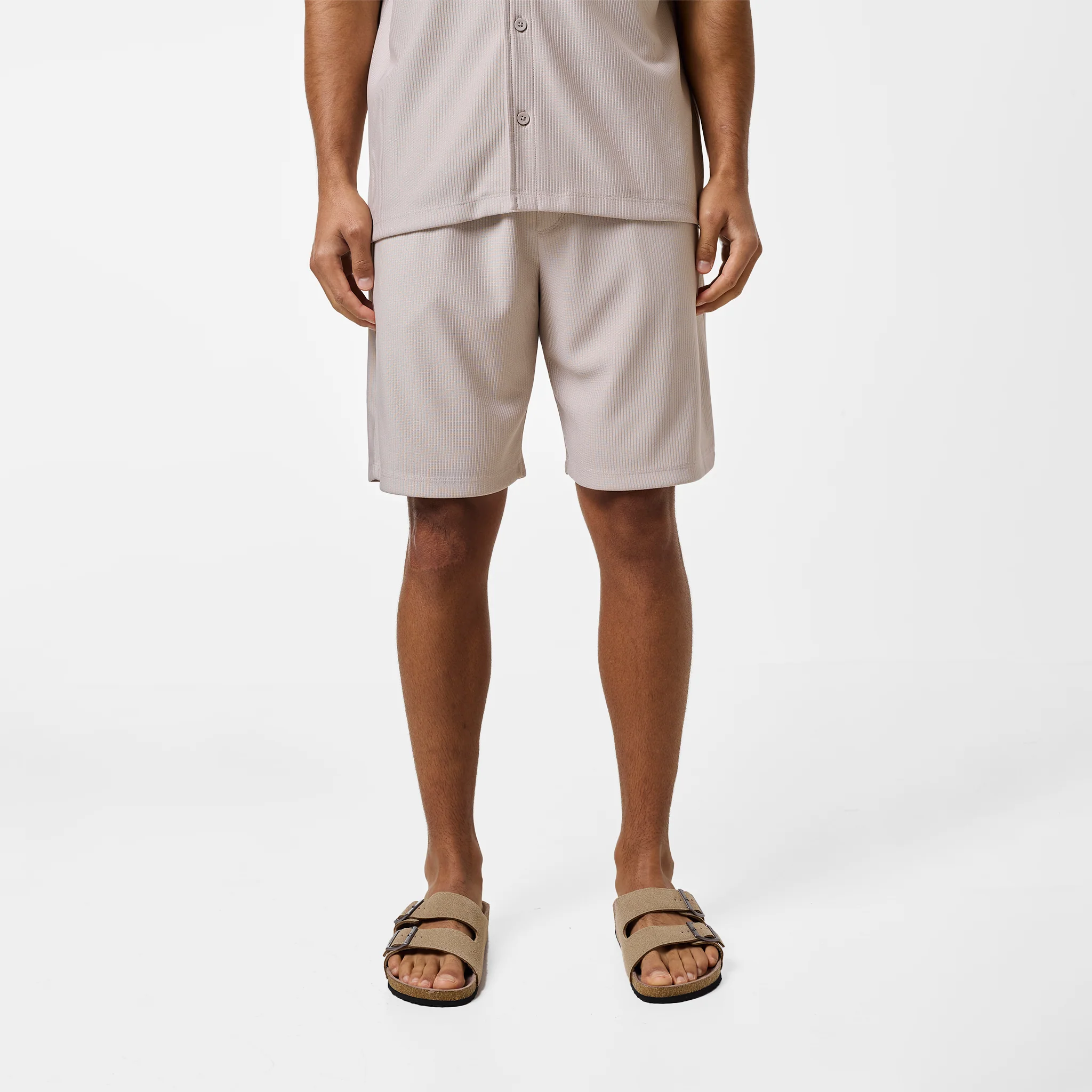Pleated Twinset | Stone - Image 6