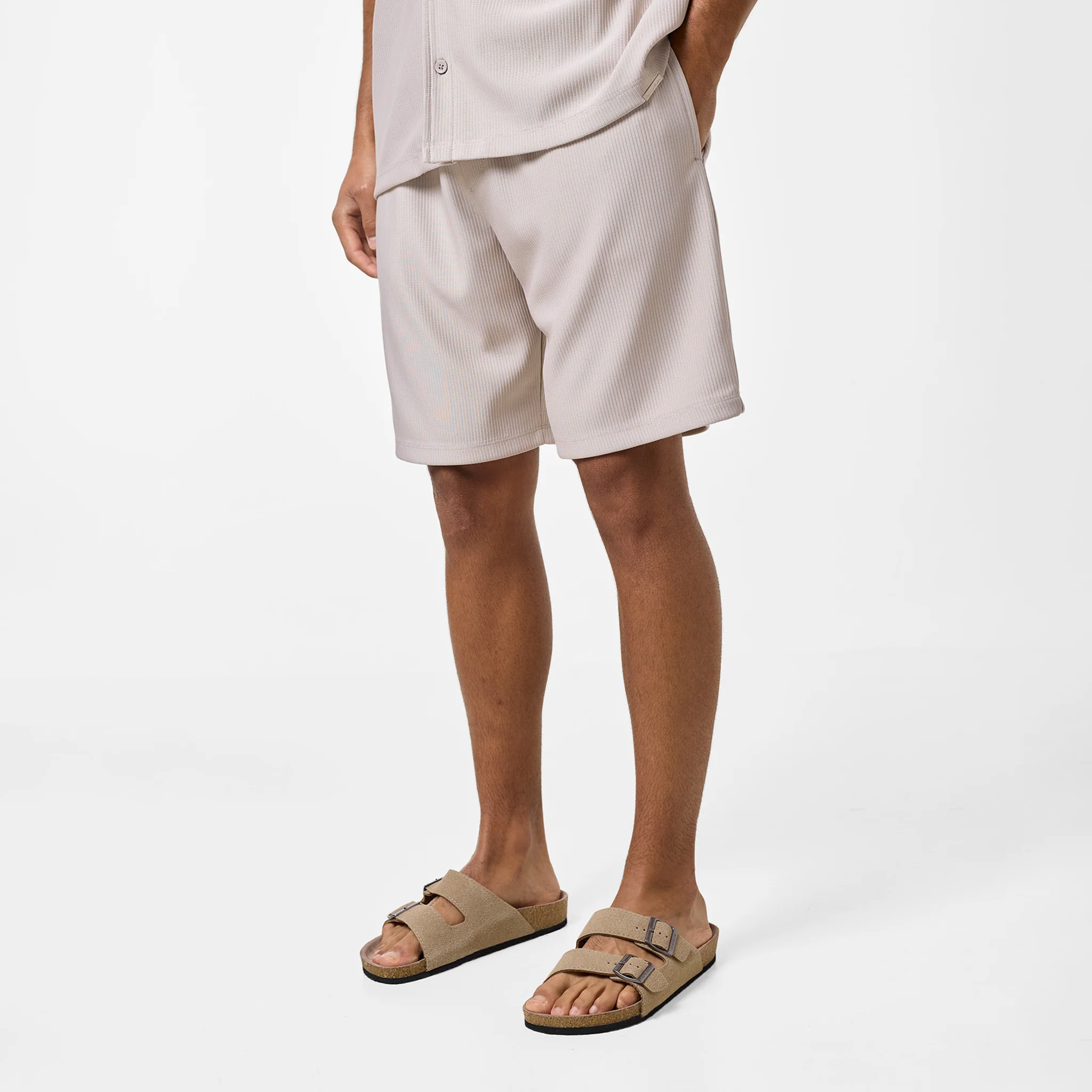 Pleated Twinset | Stone - Image 8