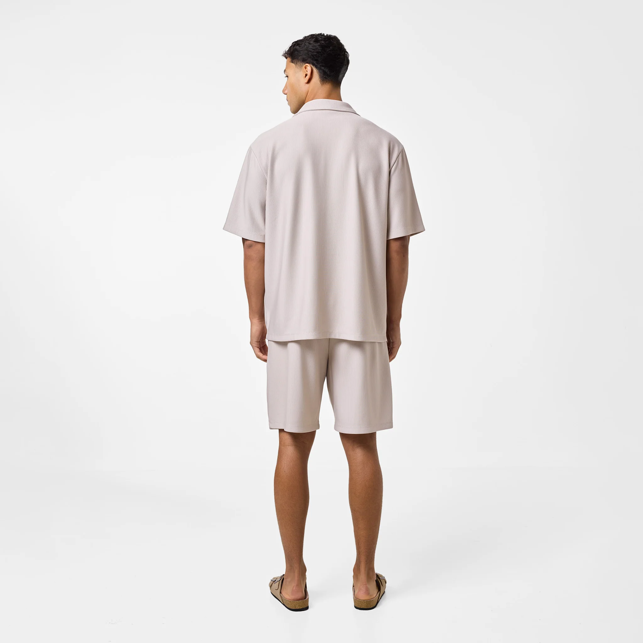 Pleated Twinset | Stone - Image 9